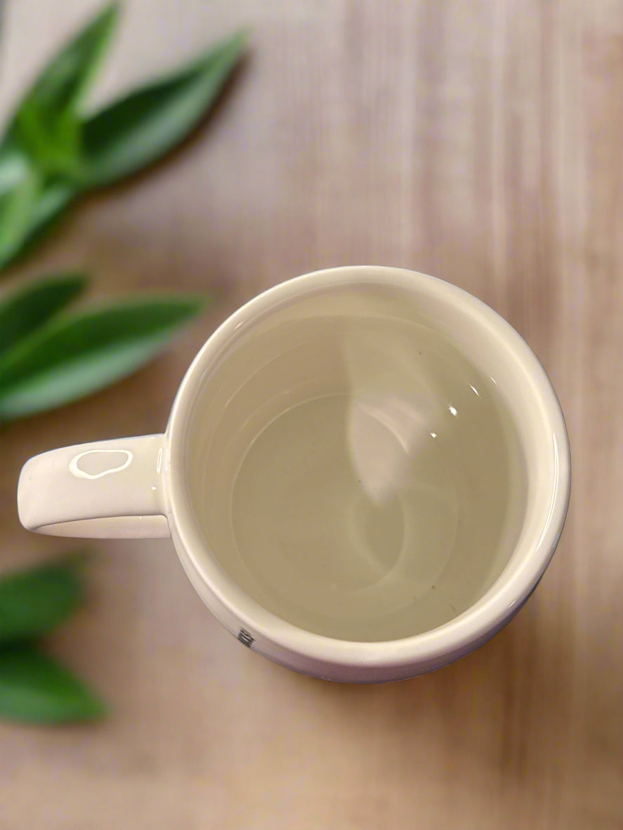 Starbucks 2010 14oz Barrel Coffee Mug Cup Siren Mermaid Logo New Never Used 4" Tall