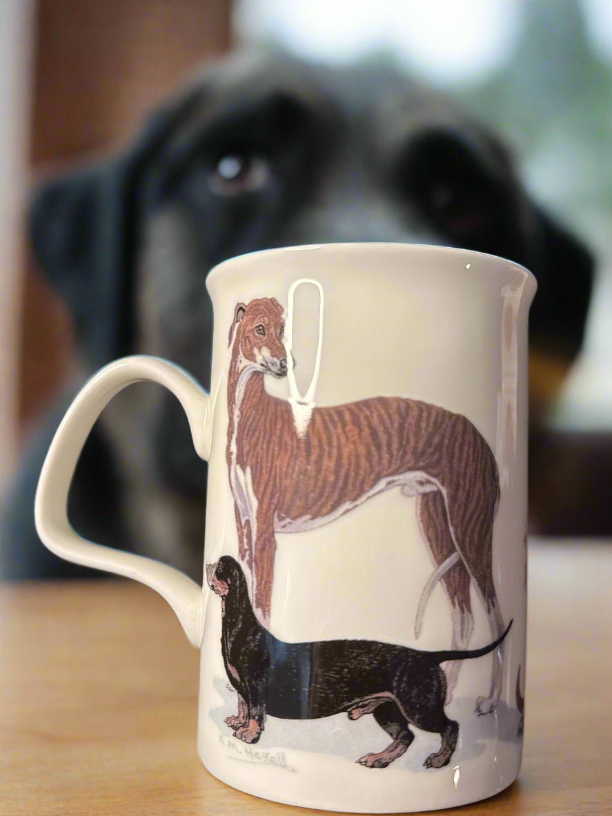 Roy Kirkham Dogs Galore 2005 Coffee Cup Mug 4 1/8" Tall 8oz