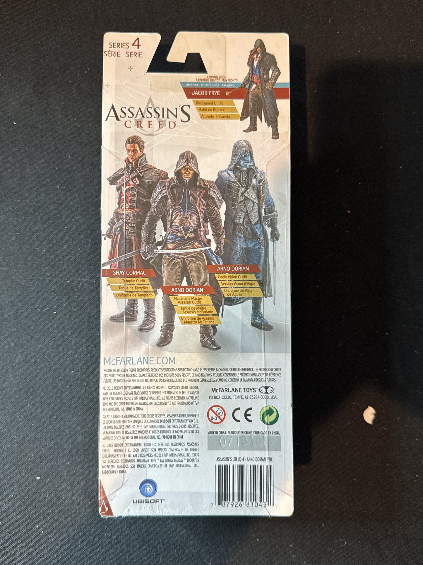 Arno Dorian Assassin's Creed 6" Action Figure Eagle Vision Outfit New in Box