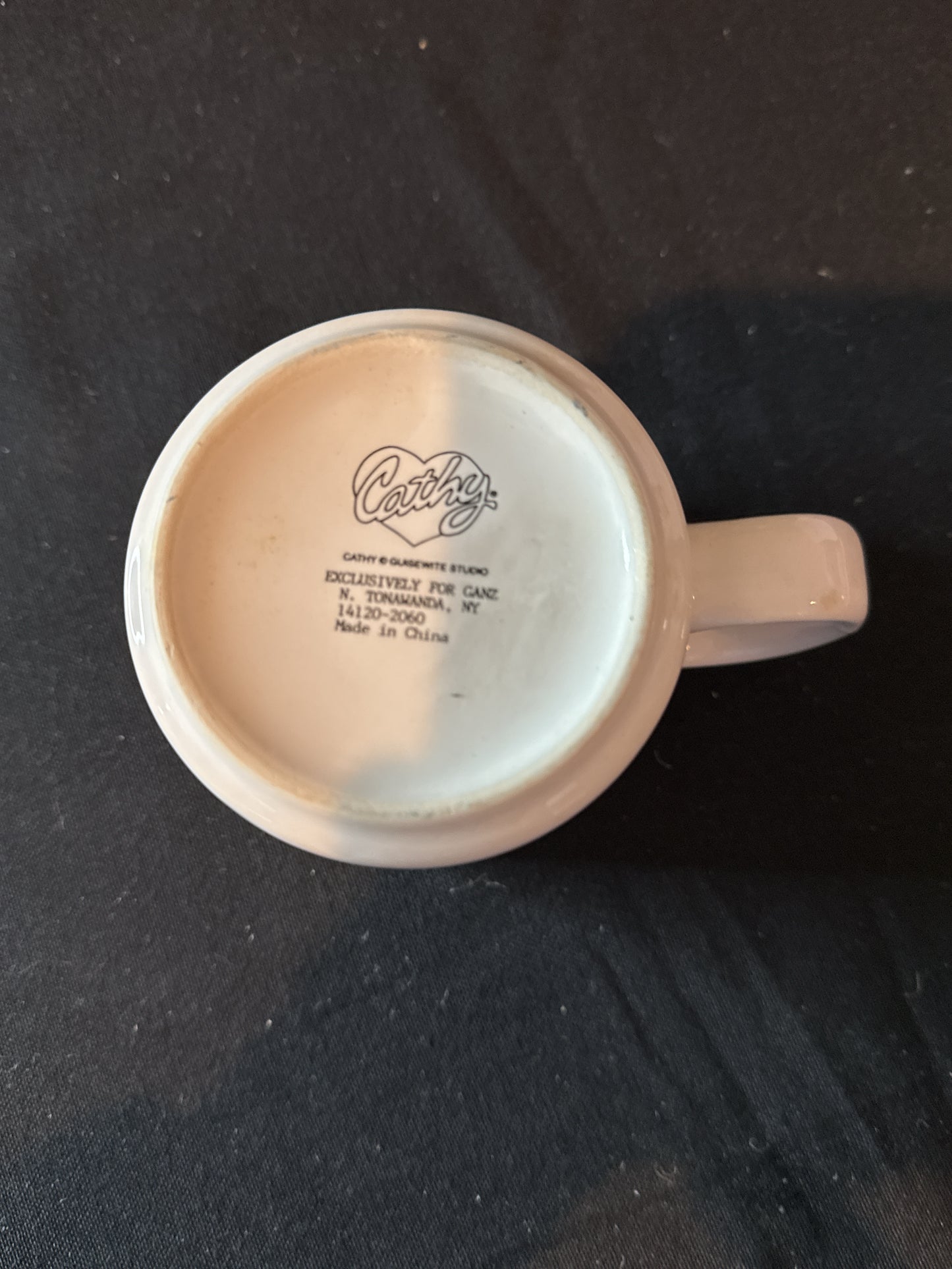 Cathy "Chocolate Is My Life" Coffee Cup Mug 3.5" Tall