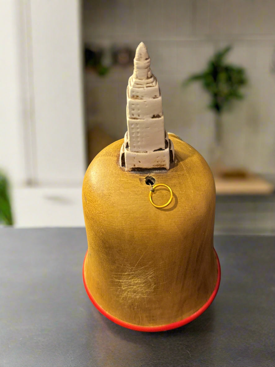 Vintage Statue of Liberty Ringing Bell New York City NYC Twin Towers Collectible Souvenir 3D