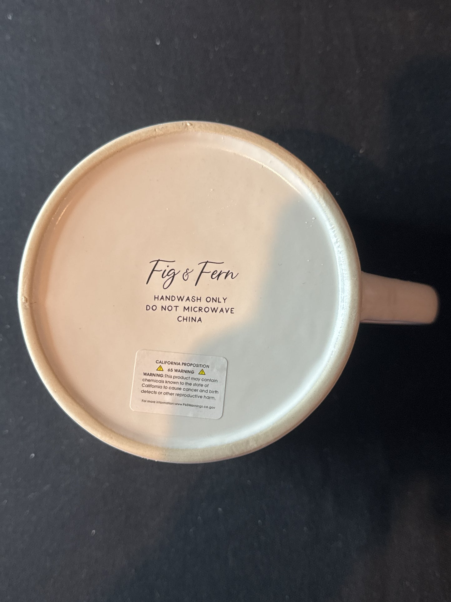 Fig & Fern Tiffany & Co. Light Blue Ice Cream Cone Large Coffee Mug Cup 3.5" T x 4 3/8" Wide
