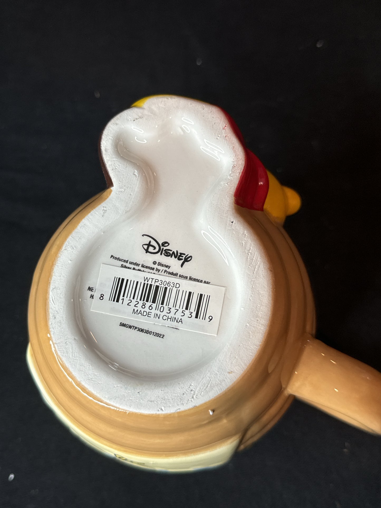 Winnie the Pooh Hunny Pot Large Coffee Mug Disney Bee Ceramic 3D Sculpted New