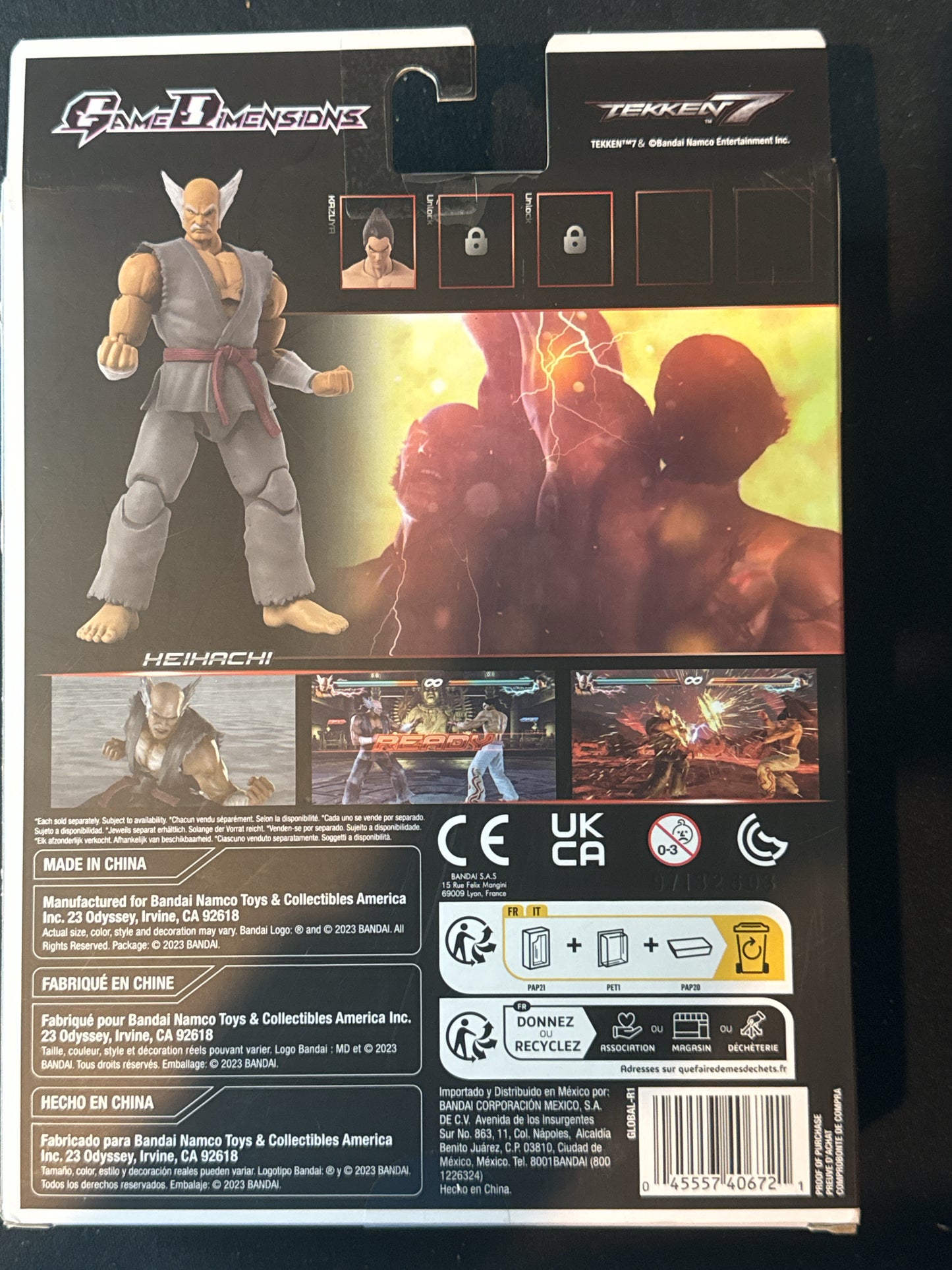 2024 Bandai Namco Game Dimensions Tekken 7 Heihachi Mishima 6" Action Figure New in Box