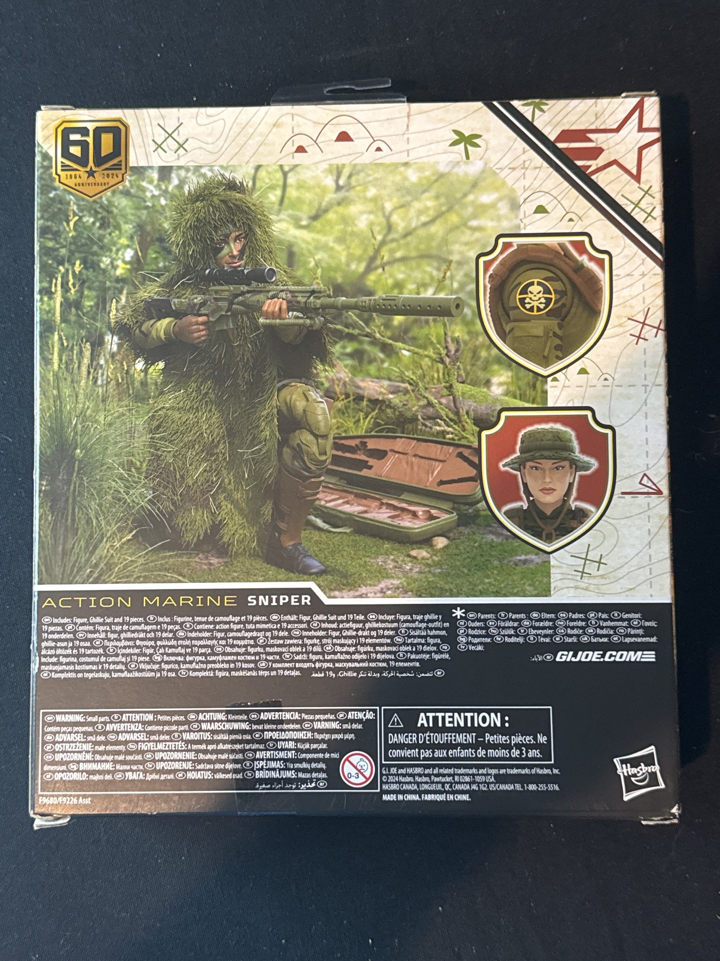 G.I. Joe Classified Series 60th Anniversary Action Marine - Sniper, Collectible New in Box