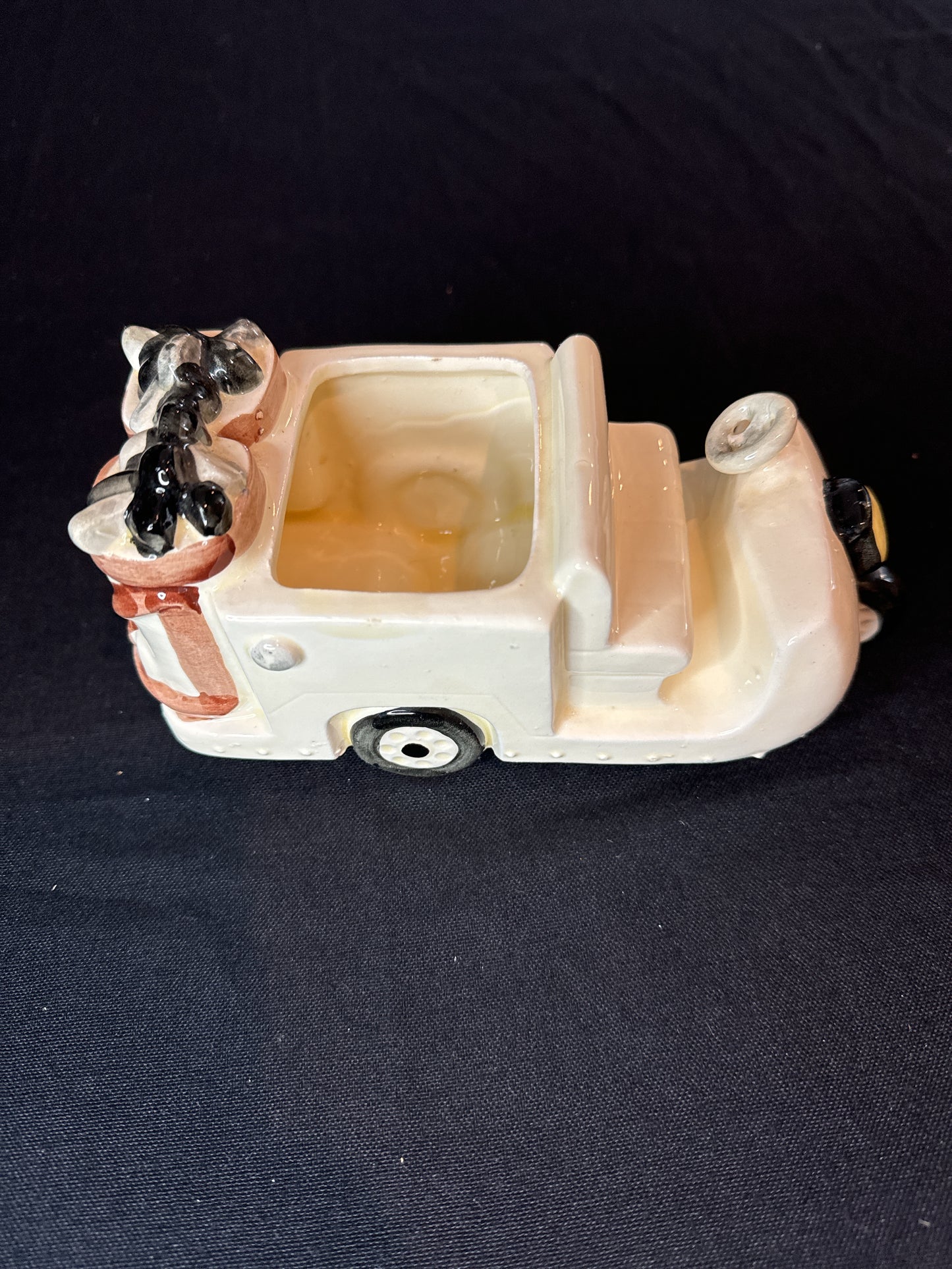 Vintage Retro Inarco Japan CN-133 Ceramic Porcelain Golf Cart Planter (A6)