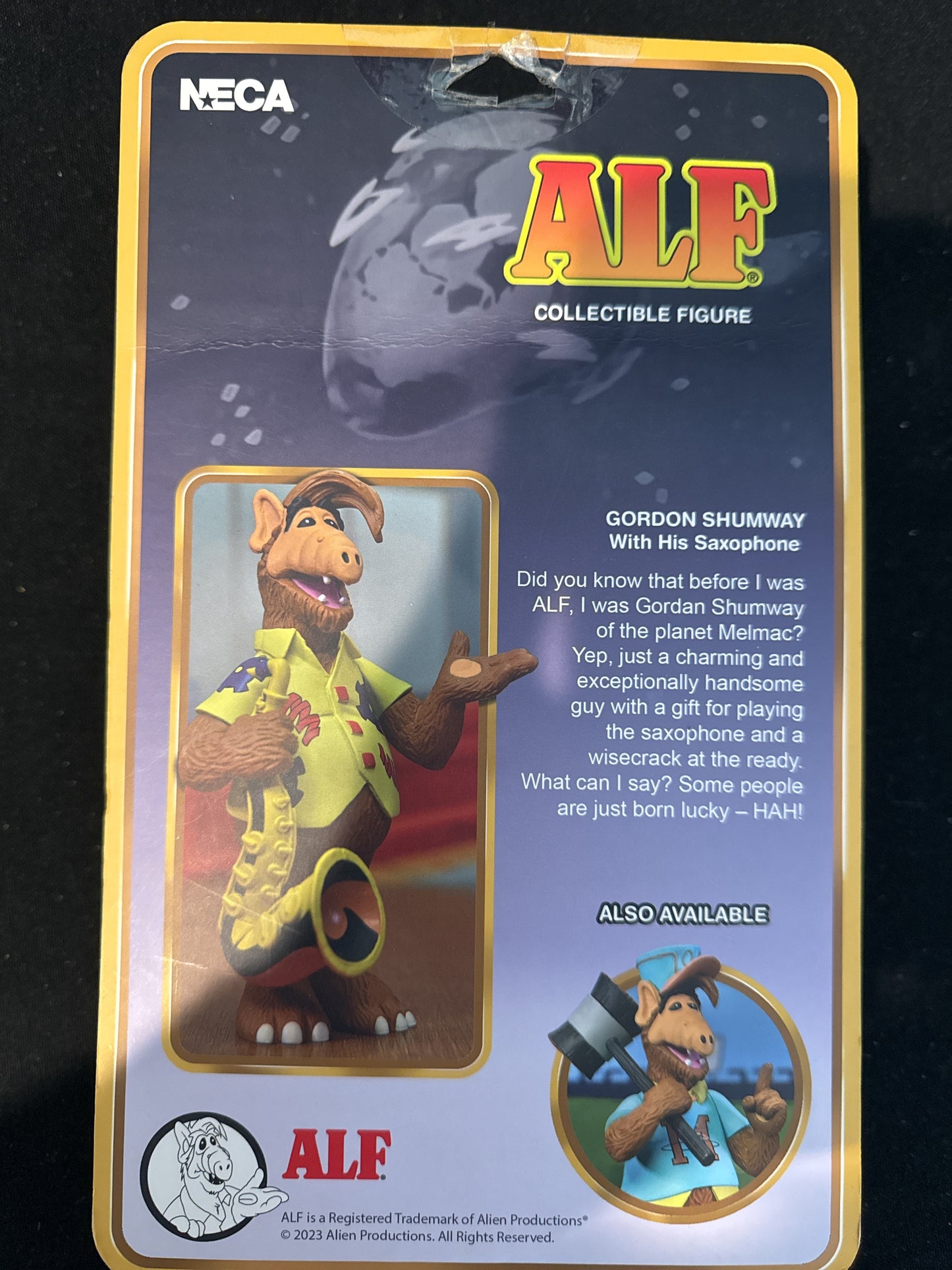 NECA ALF Collectible Figure 4" Action Figure Gordon Shumway w/ Saxaphone NIB