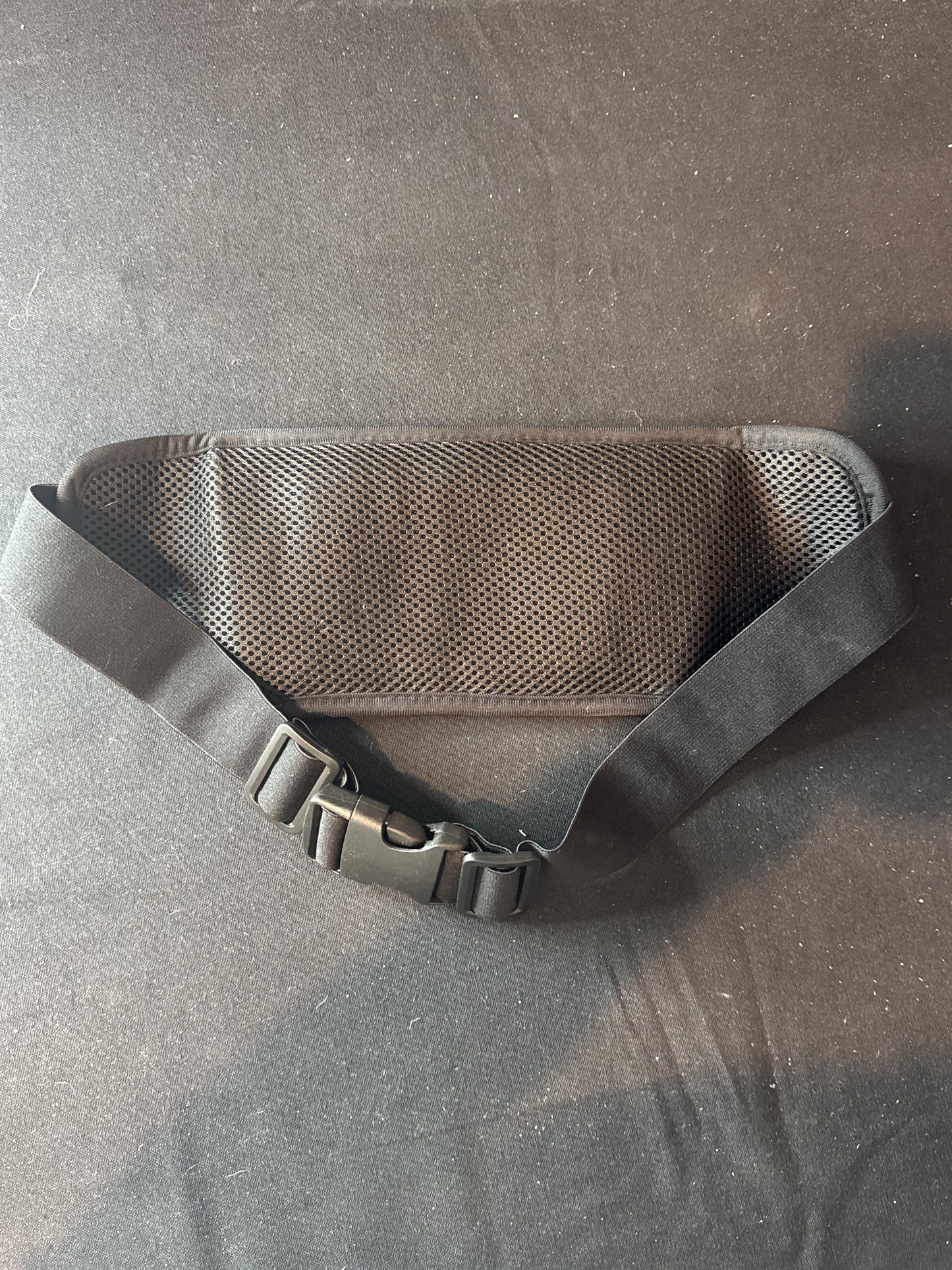 Strevis Black Sports Waist Bag/Running Belt Adjustable Waist Strap Headphone Jack Hole