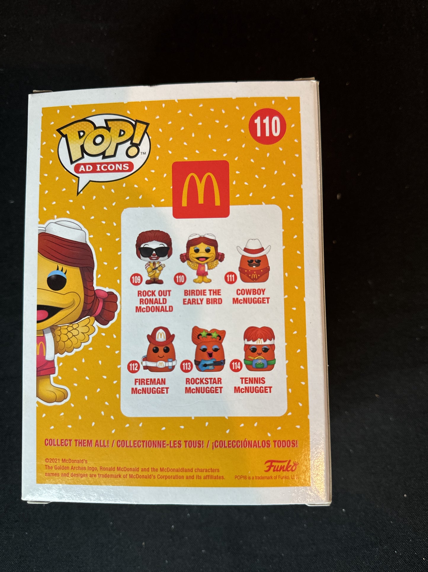Funko Pop! Ad Icons McDonalds Birdie the Early Bird Vinyl Figure #110 New in Box