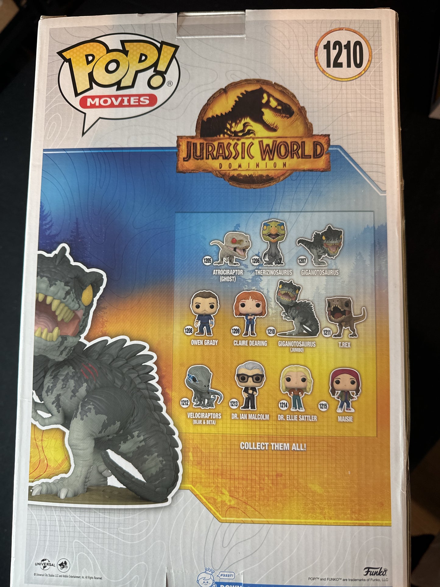 Funko Pop! Jurassic World Dominion #1210 Giganotosaurus Vinyl Figure Huge NIB