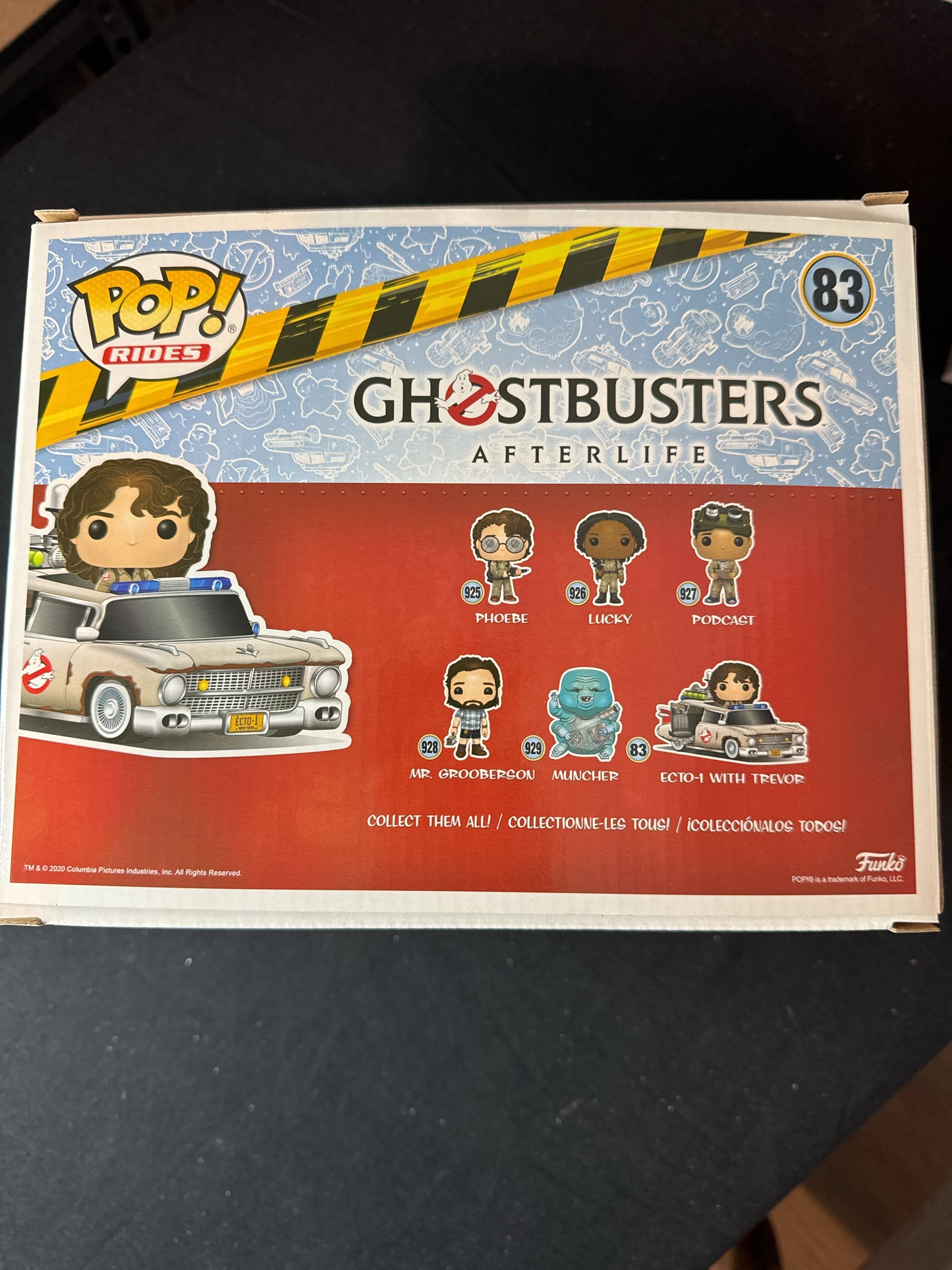 Funko Pop! Rides Ghostbusters Afterlife #83 Ecto-1 With Trevor Vinyl Figure NIB