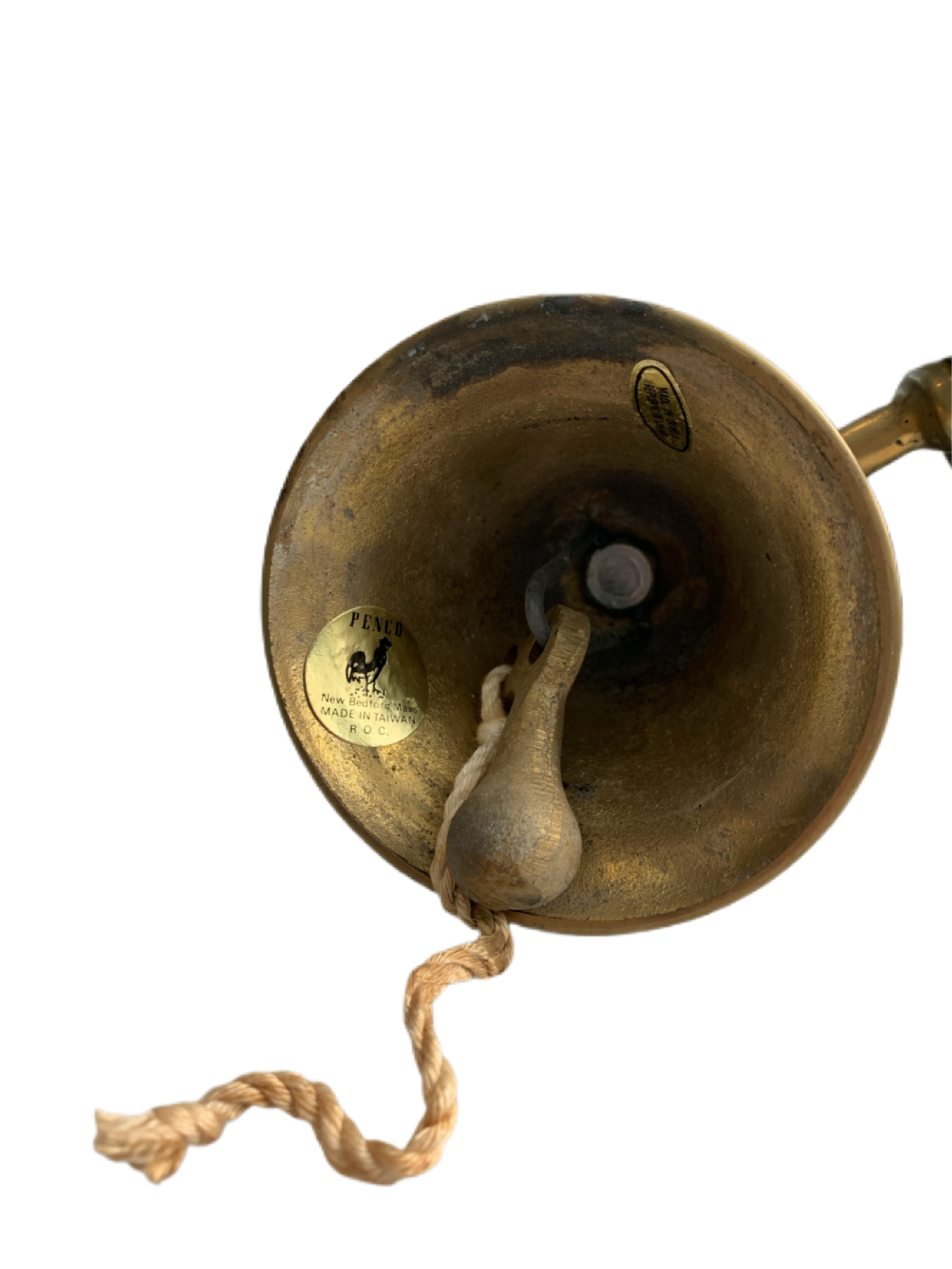 Antique Brass Ship's Wheel and Bell Wall Mountable. Very Nice Condition!
