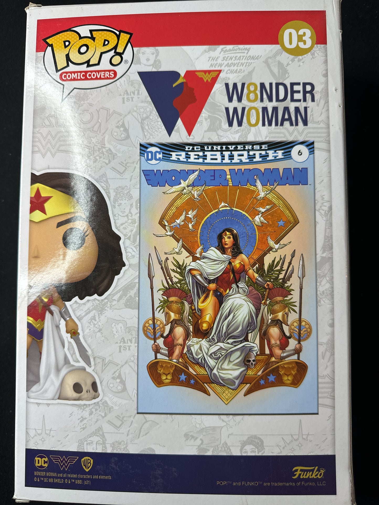 Funko Pop! Comic Covers #03 Wonder Woman Vinyl Figure NIB