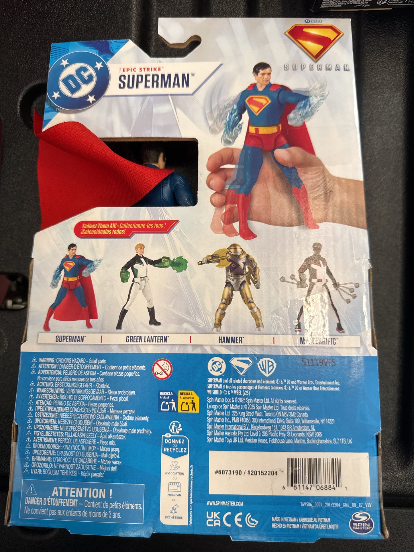 Spin Master DC Studios Superman Movie Superman Epic Strike Figure New in Box