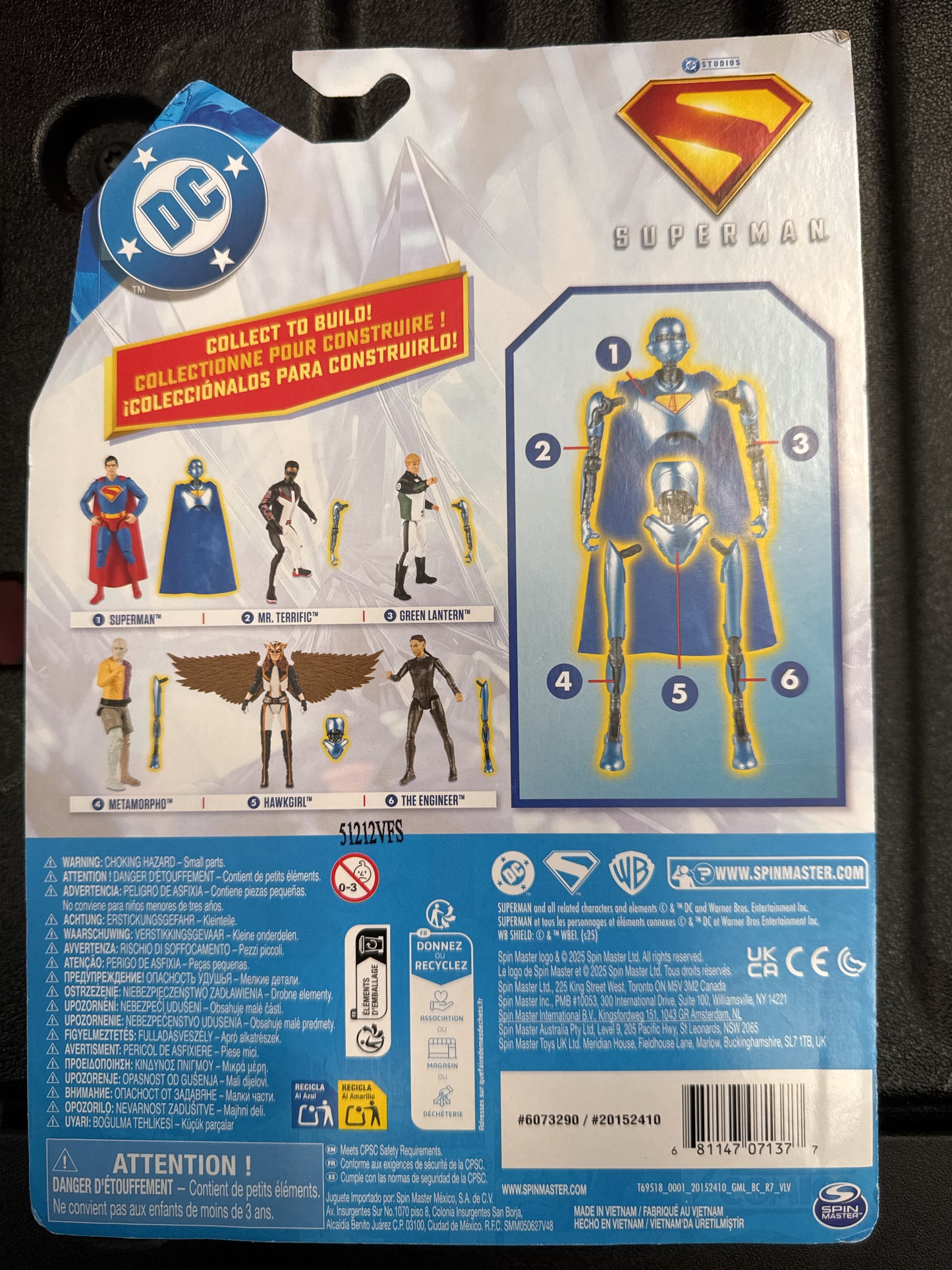 The Engineer Superman 6" Action Figure DC Comics Spinmaster Collect To Build New in Box