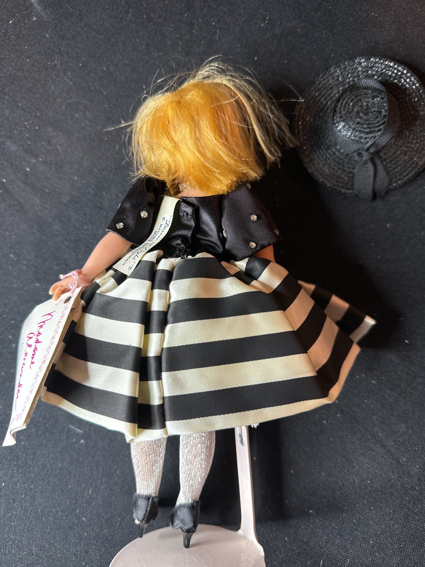 Madame Alexander 10" Doll Cissette Dinner at Eight Sephora Striped Gown No Box