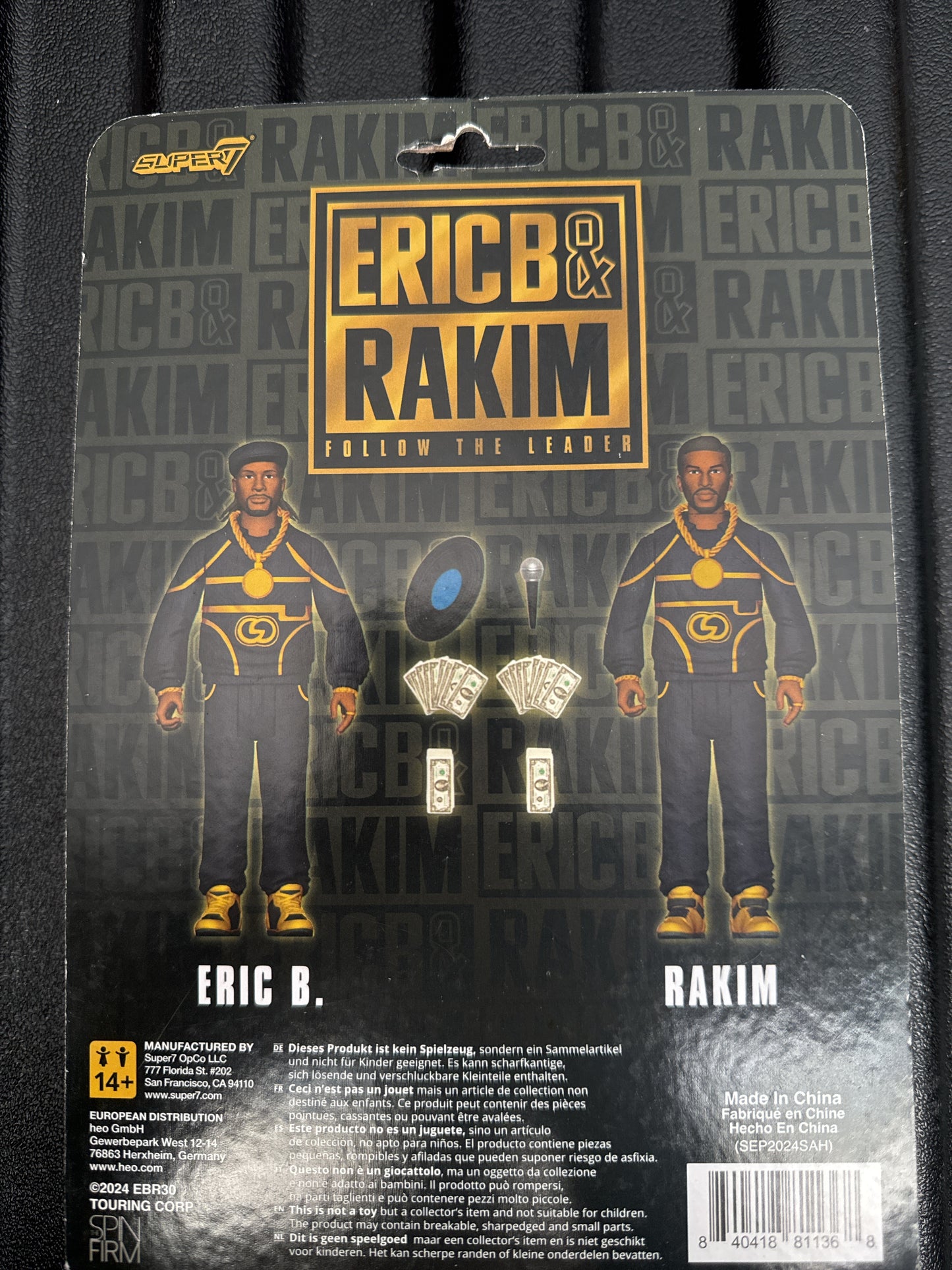 Eric B & Rakim 4" Action Figures with Accessories Super7 New in Box