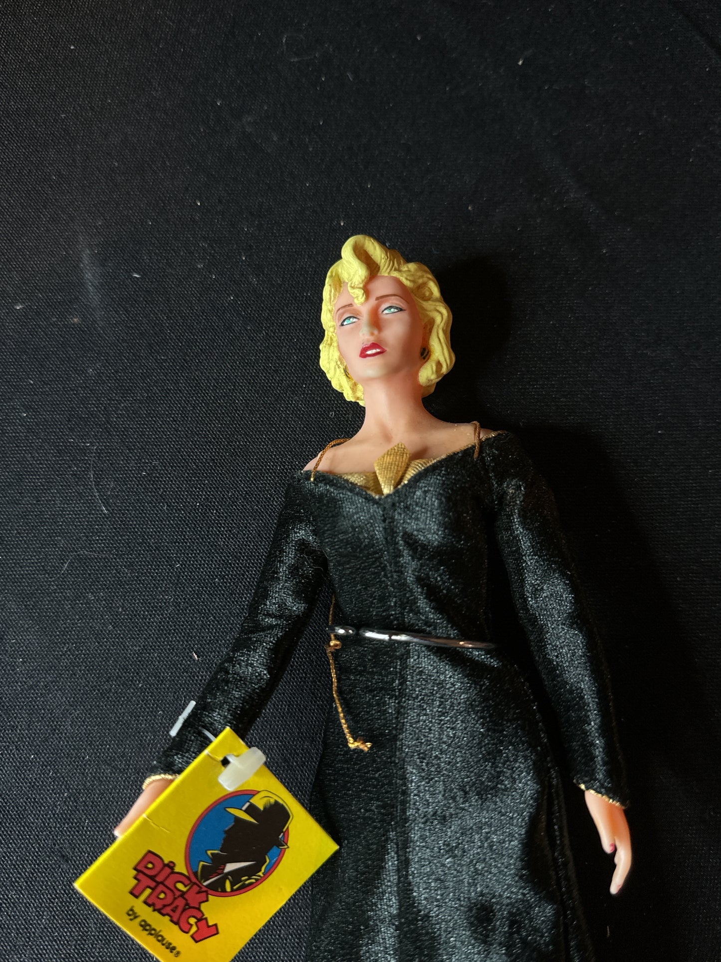 Vintage 1990 Applause Dick Tracy 9" Breathless Mahoney Madonna Doll With Tag and Stand No Box
