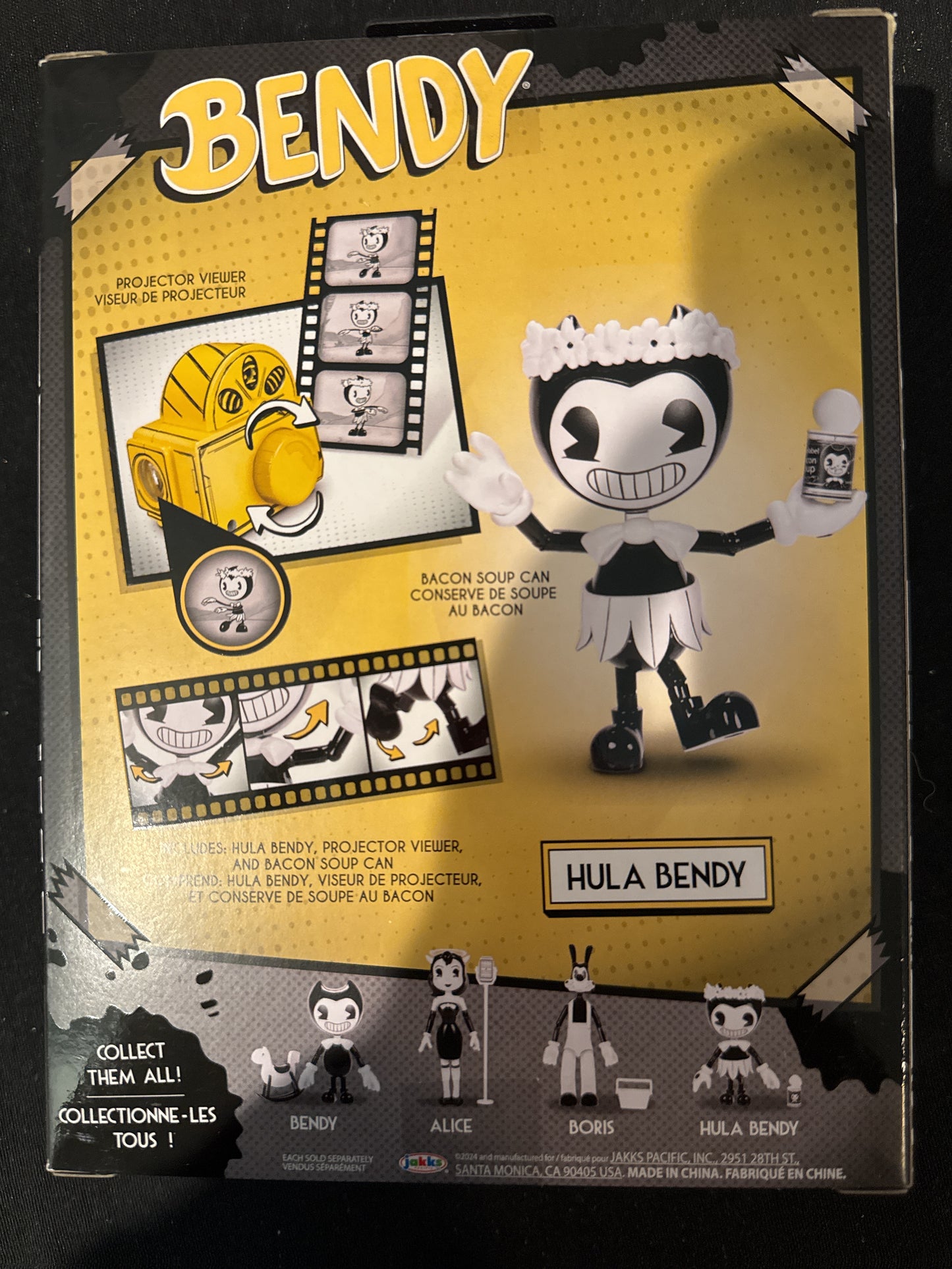 Bendy & The Ink Machine Hula Bendy w/ Can of Bacon Soup 5" Action Figure New in Box