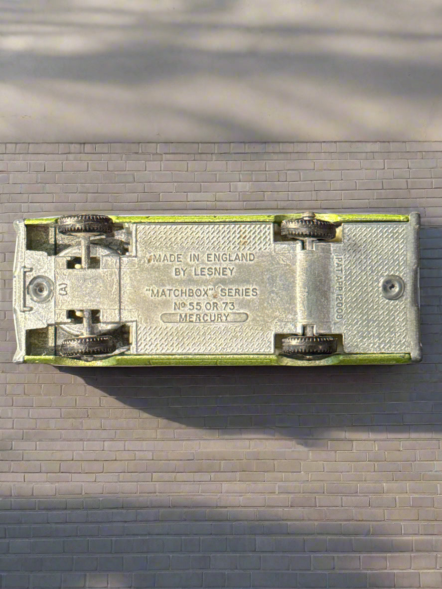 Vintage 1968 Matchbox Diecast 1/64 Lesney Green Mercury Station Wagon 55 or 73 w/ Dogs