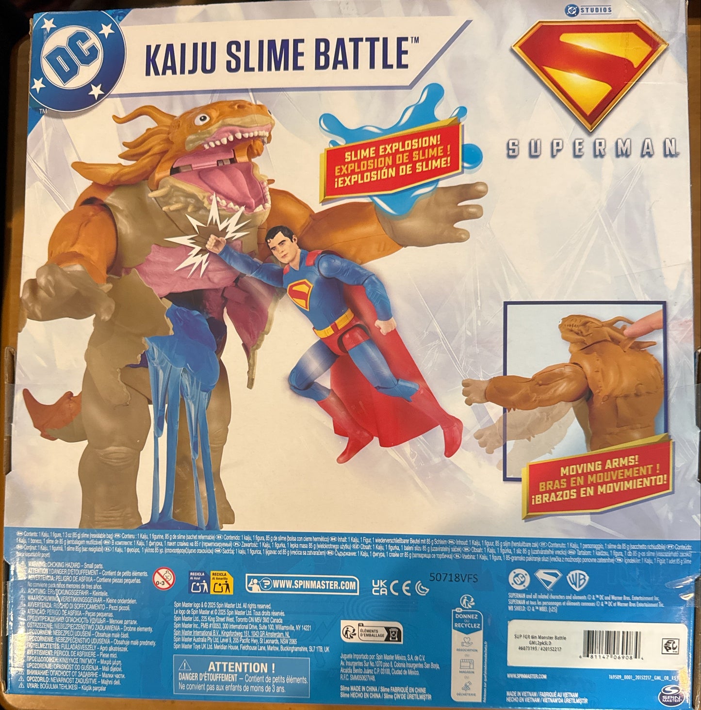 DC Comics Superman vs. Kaiju Slime Battle Action Figures New in Box