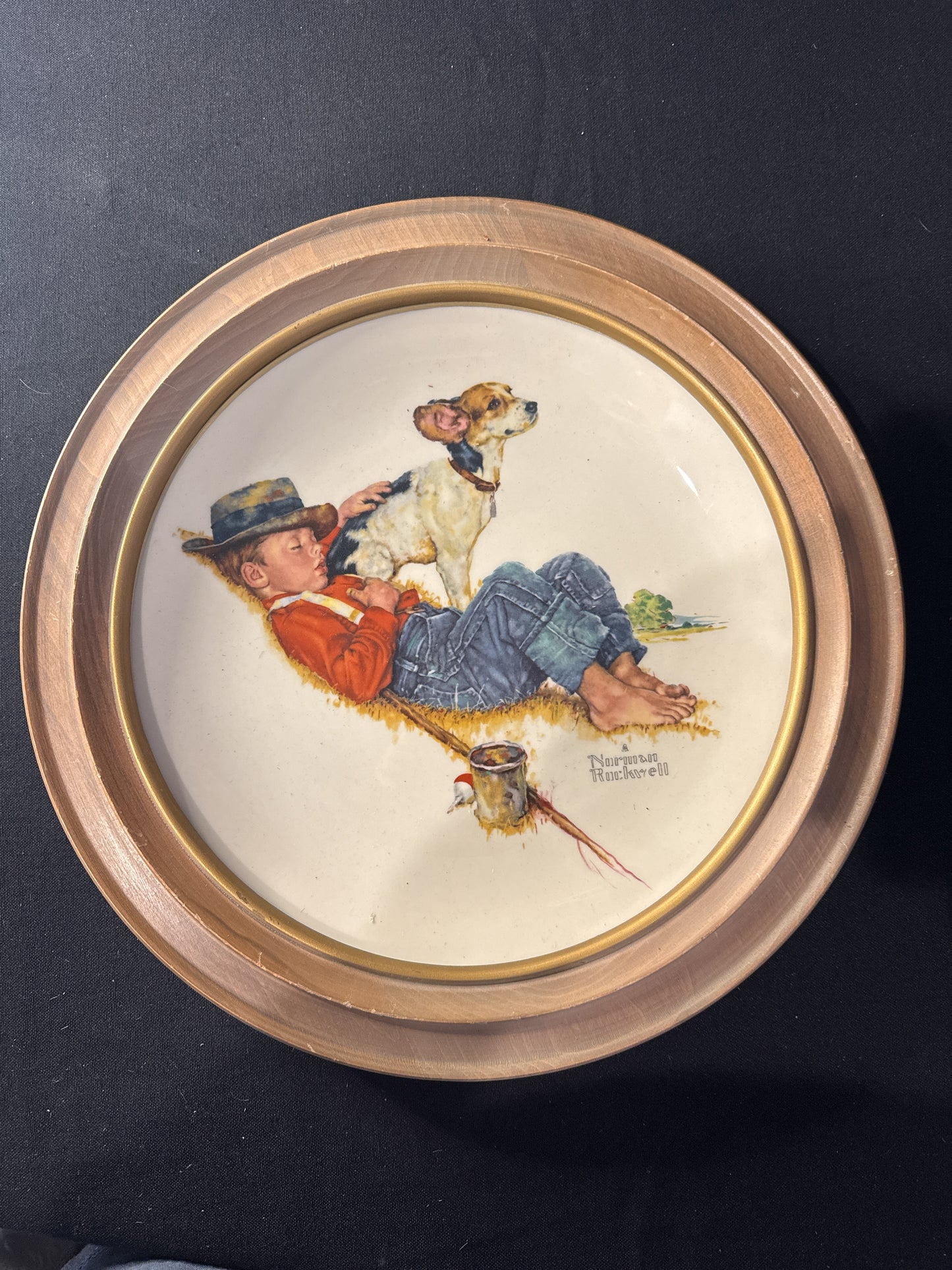 Norman Rockwell Collector's Plates Set of 4 In Plate Protectors 1971 Four Seasons Gotham 10.5"