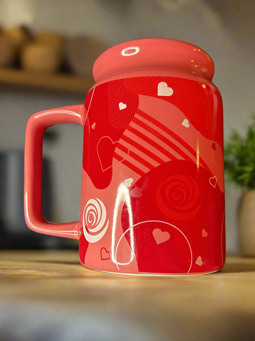 2022 Edible Arrangements Large 28oz Mug Red/Pink Candy Design