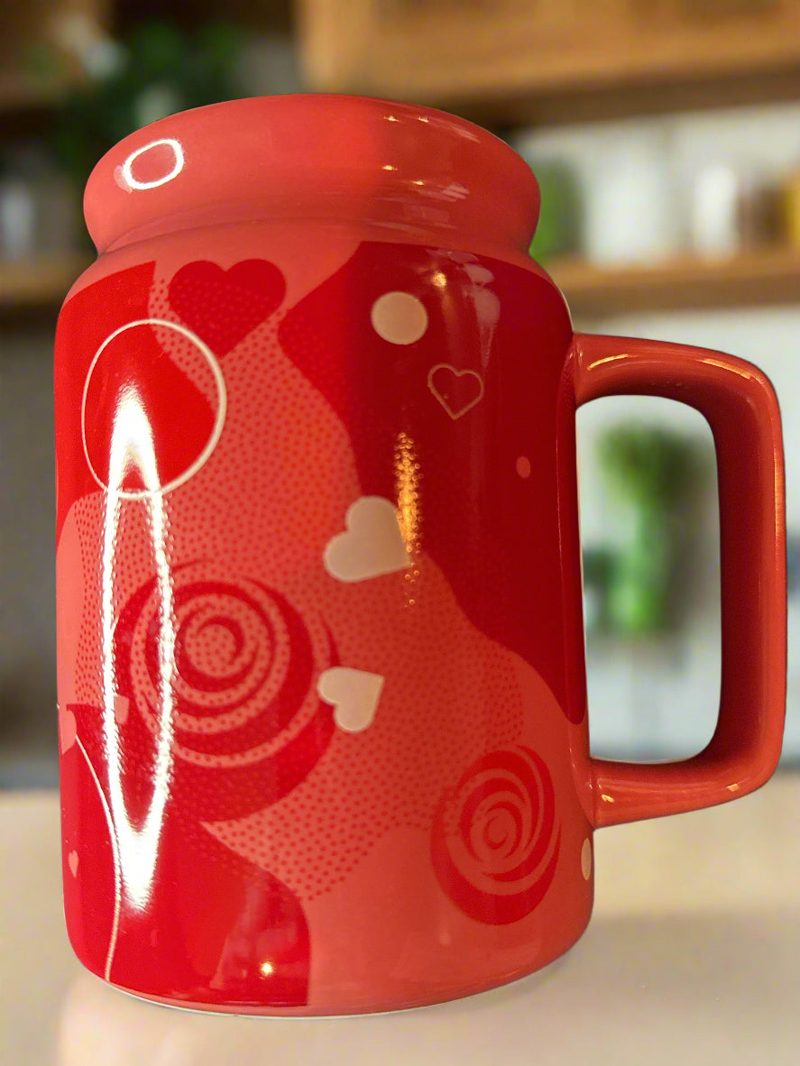 2022 Edible Arrangements Large 28oz Mug Red/Pink Candy Design