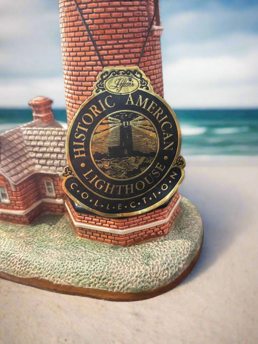 Currituck Beach, NC Lighthouse Lefton 1996 Lighted with Cord Item: 10834 13" Tall In Box