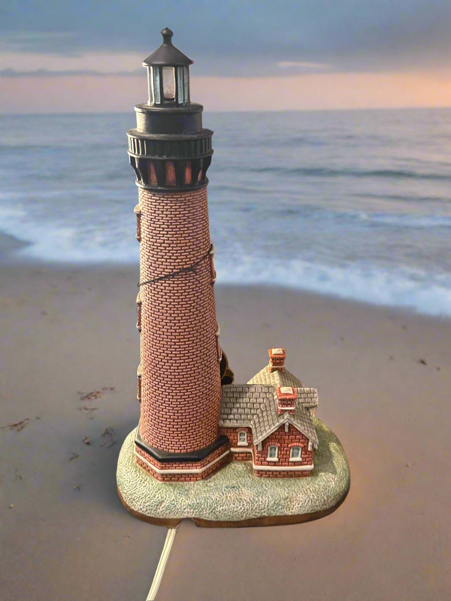 Currituck Beach, NC Lighthouse Lefton 1996 Lighted with Cord Item: 10834 13" Tall In Box