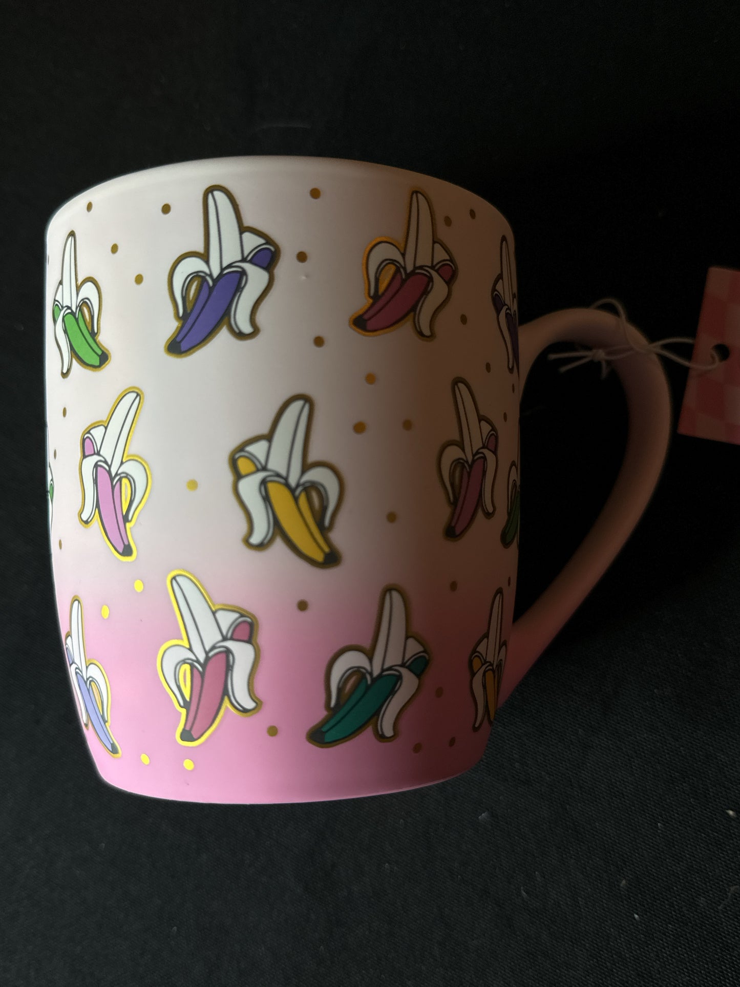 Sheffield Home Banana Mug Large 16oz Rubber Texture Feel 4.25" Tall New with Tags