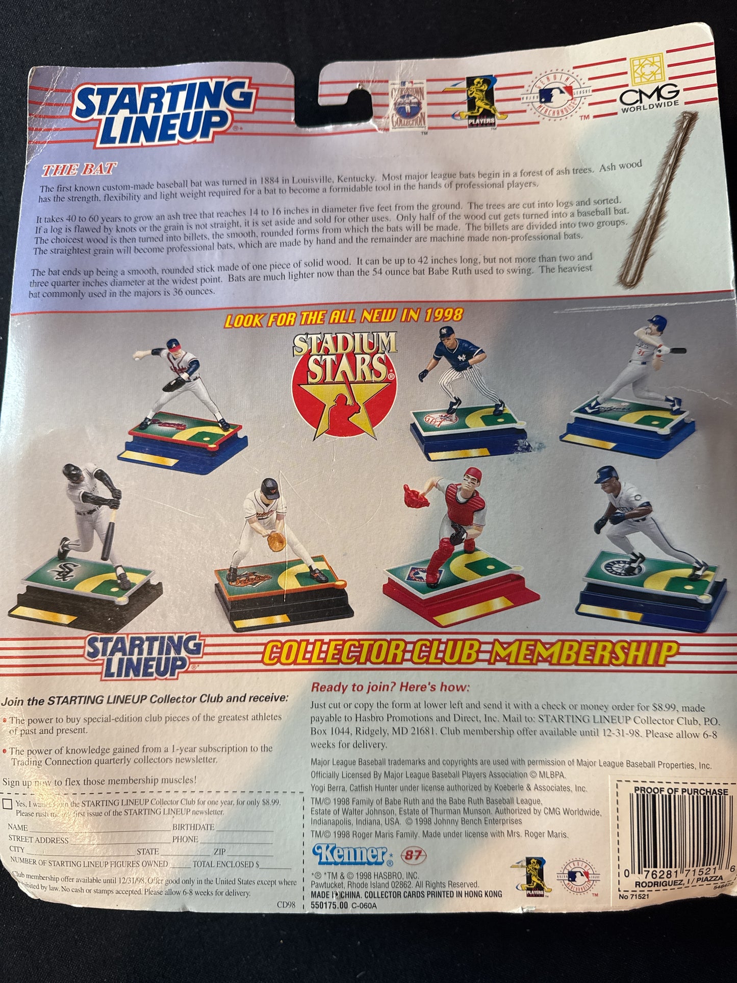 Starting Lineup 1998 Series Classic Doubles Mike Piazza & Ivan Rodriguez - New in Package