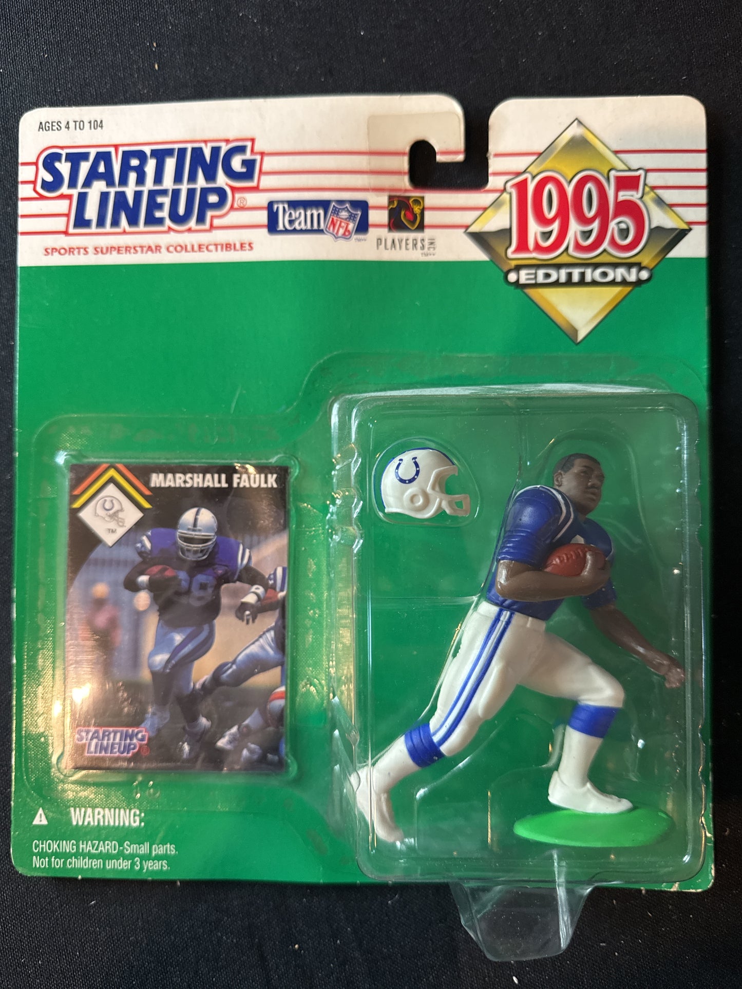 Starting Lineup 1995 NFL Marshall Faulk Indianapolis Colts Action Figure New in Package