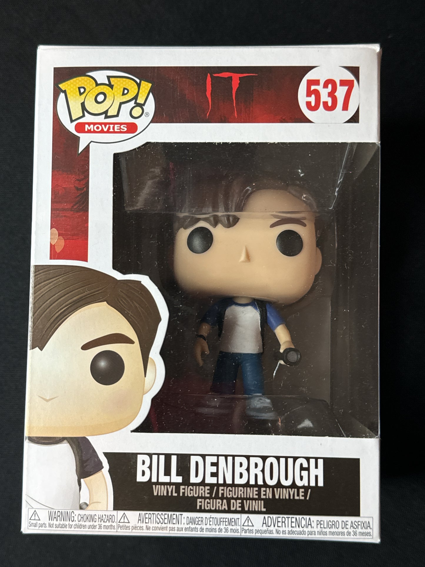 Funko Pop! IT Bill Denbrough Vinyl Figure #537 New in Box
