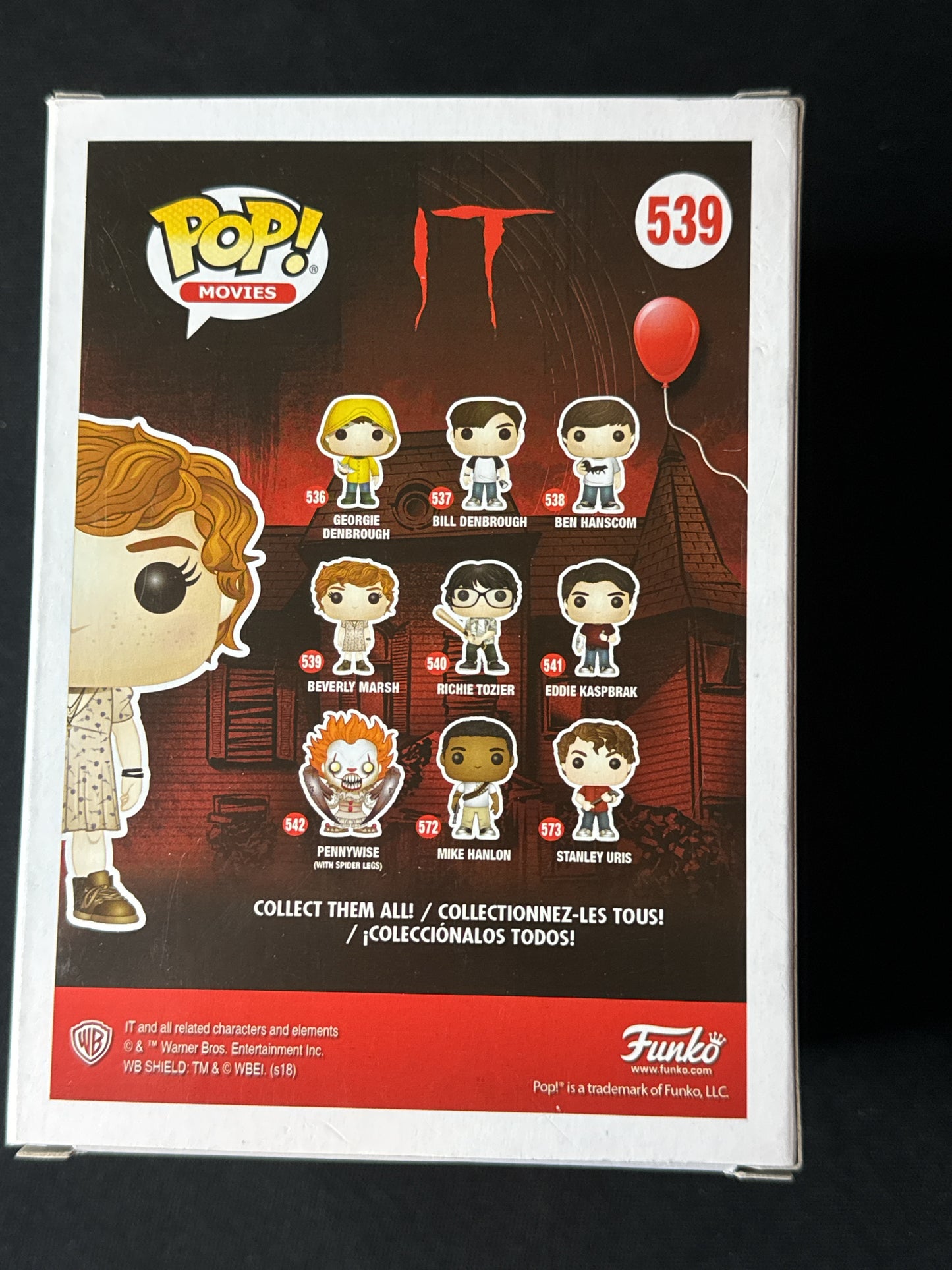 Funko Pop! IT Beverly Marsh Vinyl Figure #539 New in Box