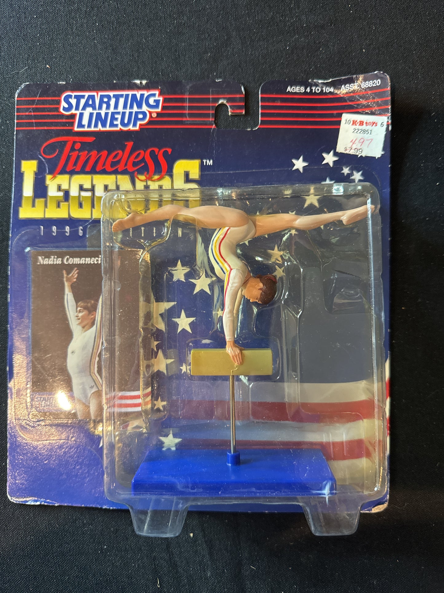 Starting Lineup Timeless Legends 1996 Nadia Comaneci Olympics Action Figure New in Package
