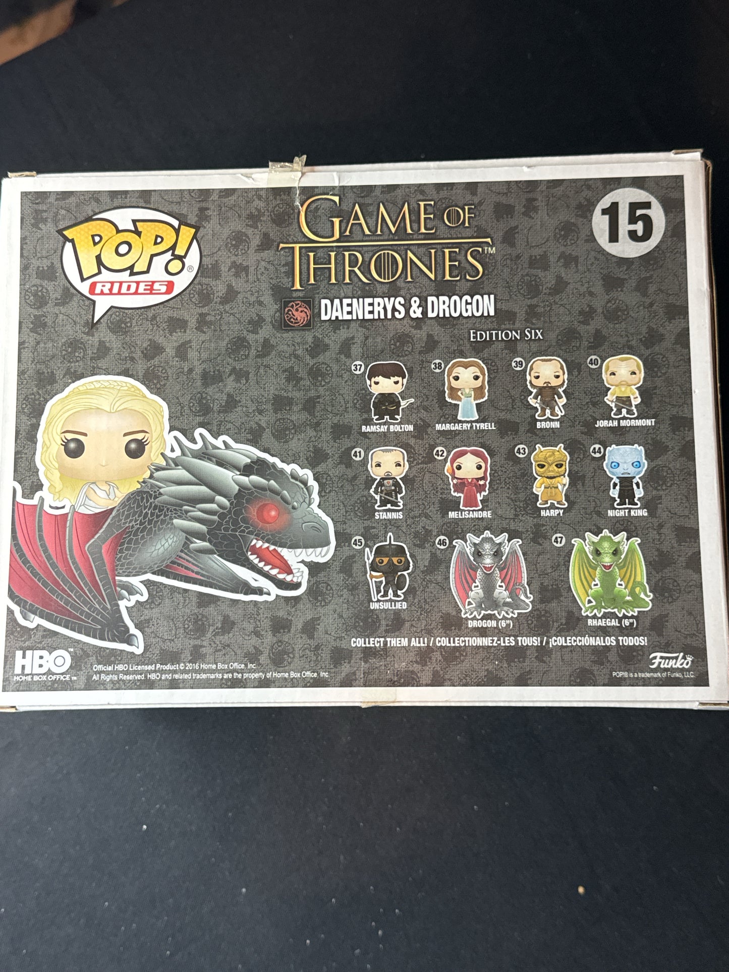 Funko Pop! Game of Thrones Daenerys & Drogon Vinyl Figure #15 New in Box