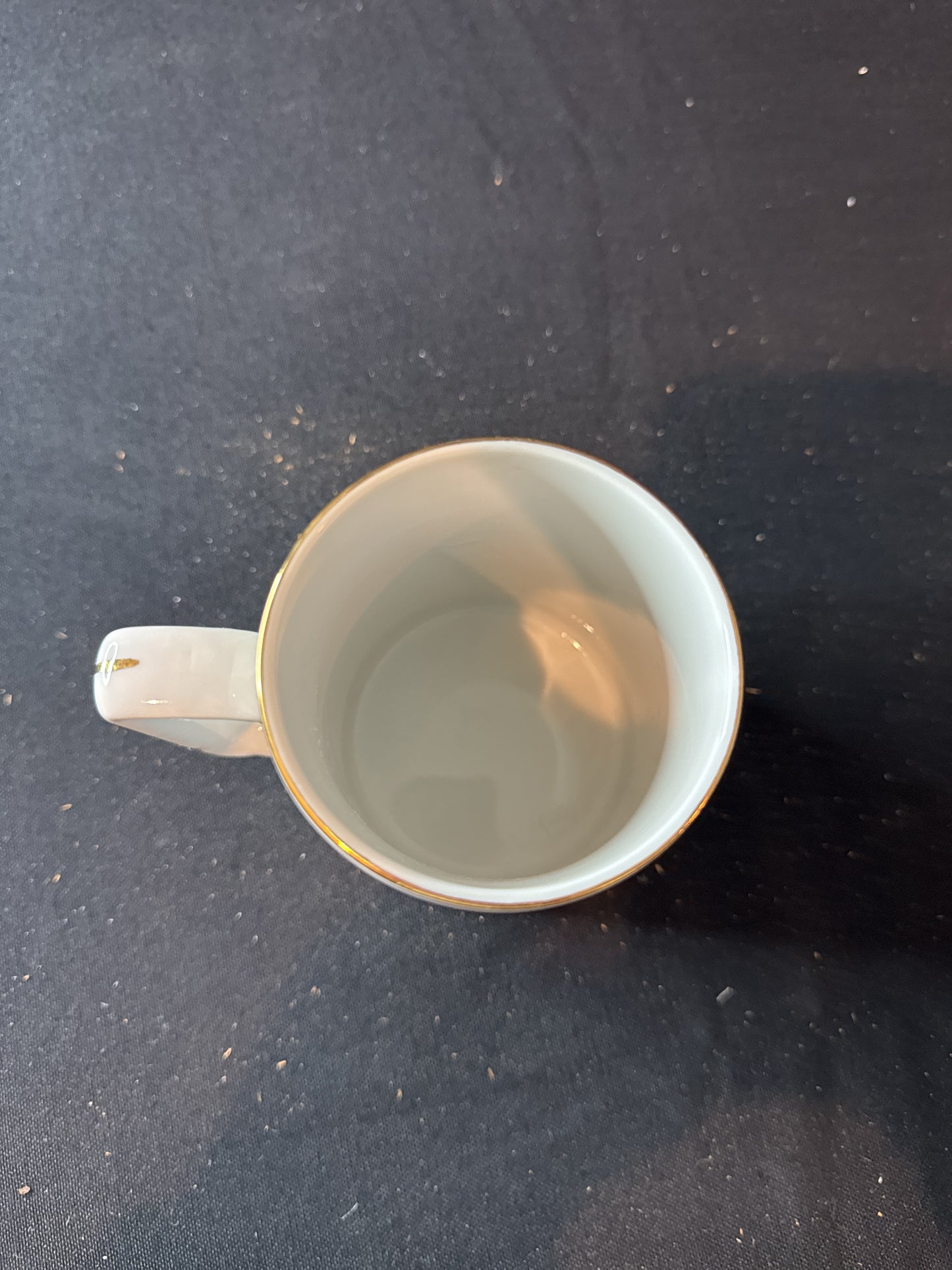 Vintage Norman Rockwell Braving the Storm Fisherman Waves Coffee Mug Cup 4.5" Tall