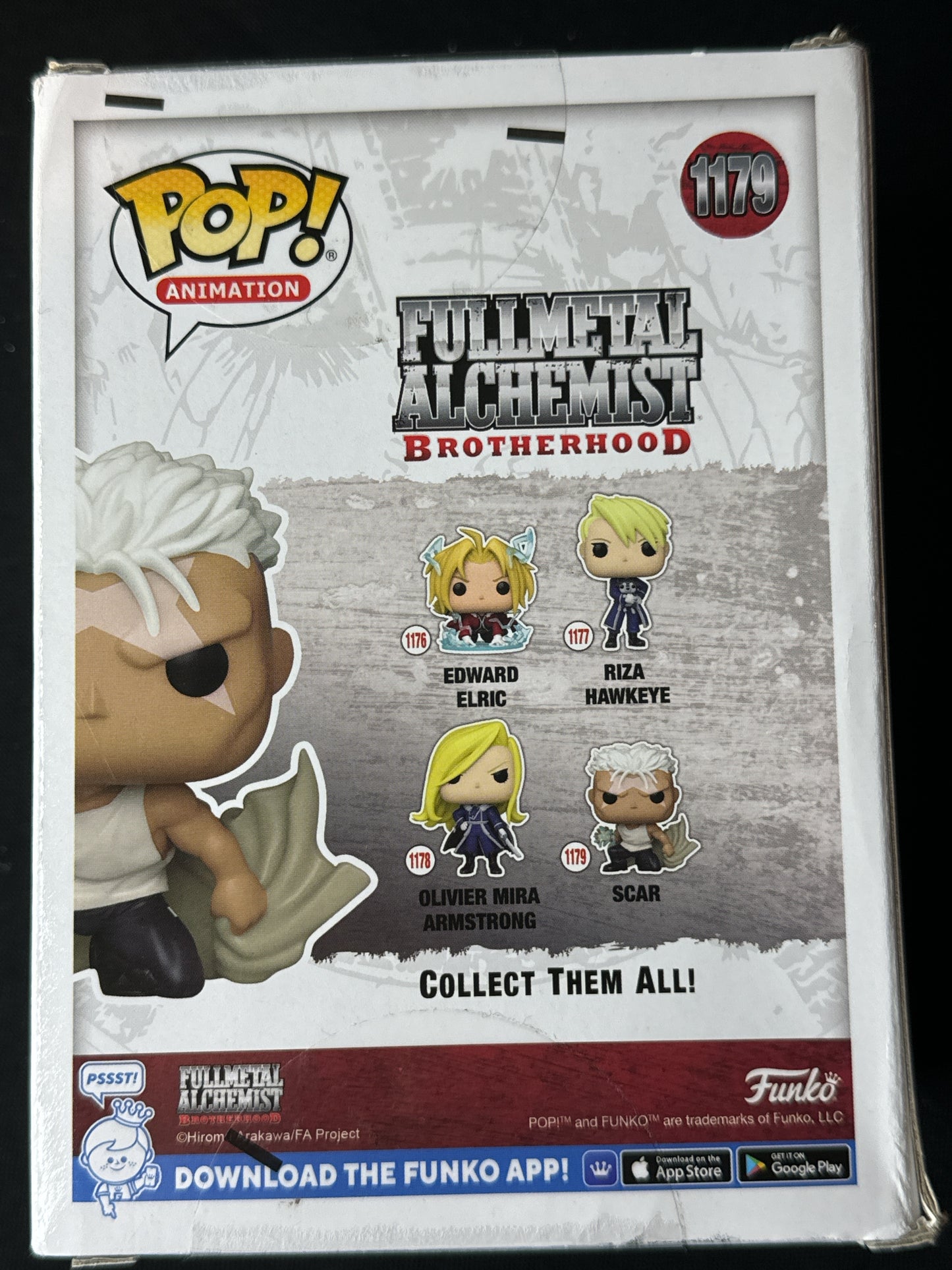 Funko Pop! Full Metal Alchemist Brotherhood Scar Vinyl Figure #1179 New in Box