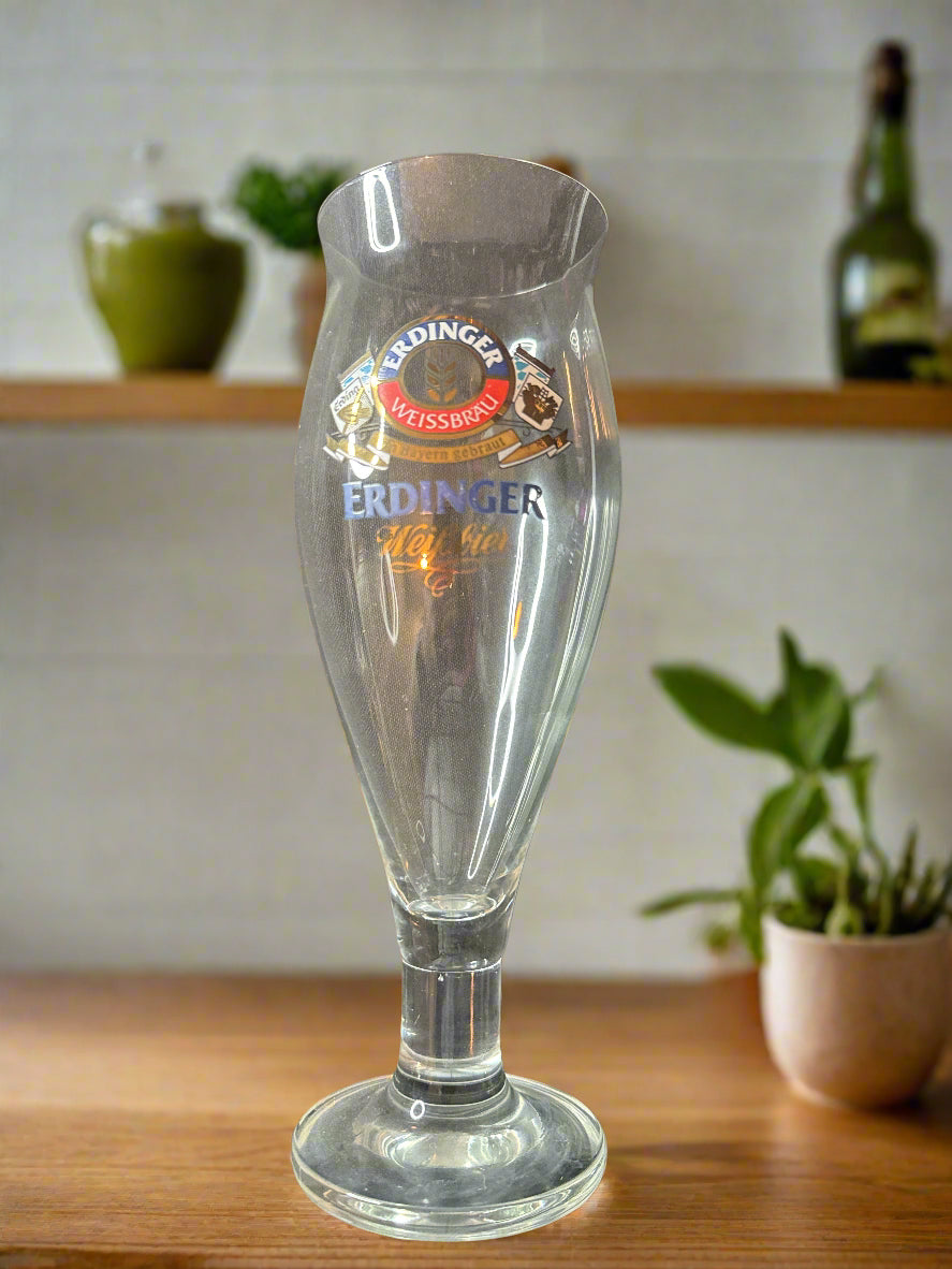 Erdinger Weissbrau Weibber 0.5L 9.75" Tall German Beer Glass w/ Stem