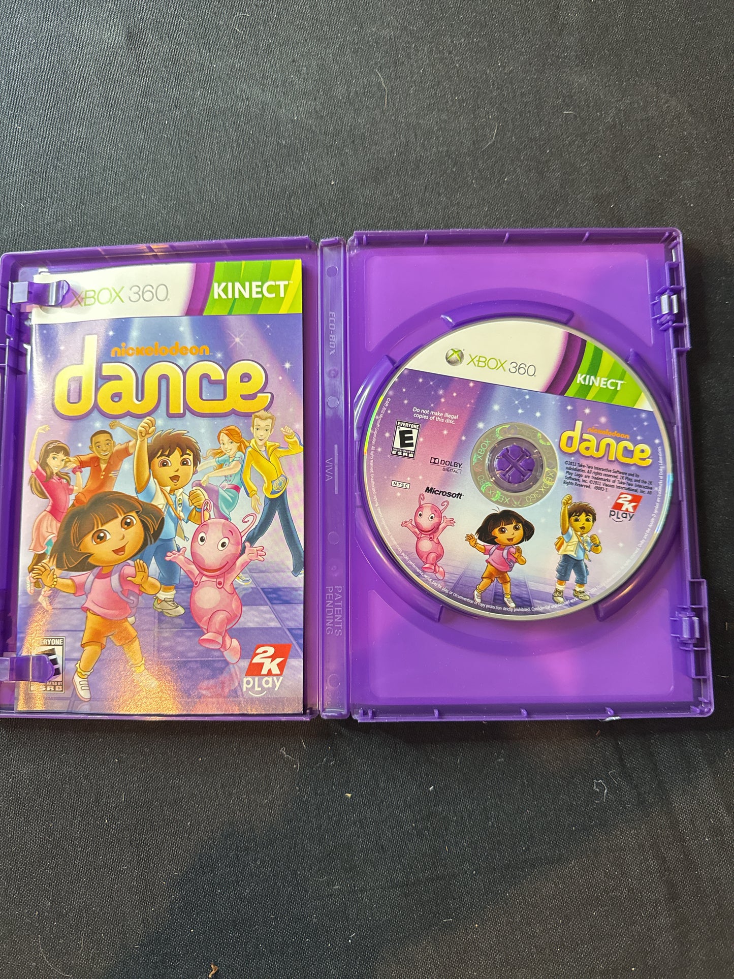 Xbox 360 Kinect Nickelodeon Dance Game For Kids or Adults