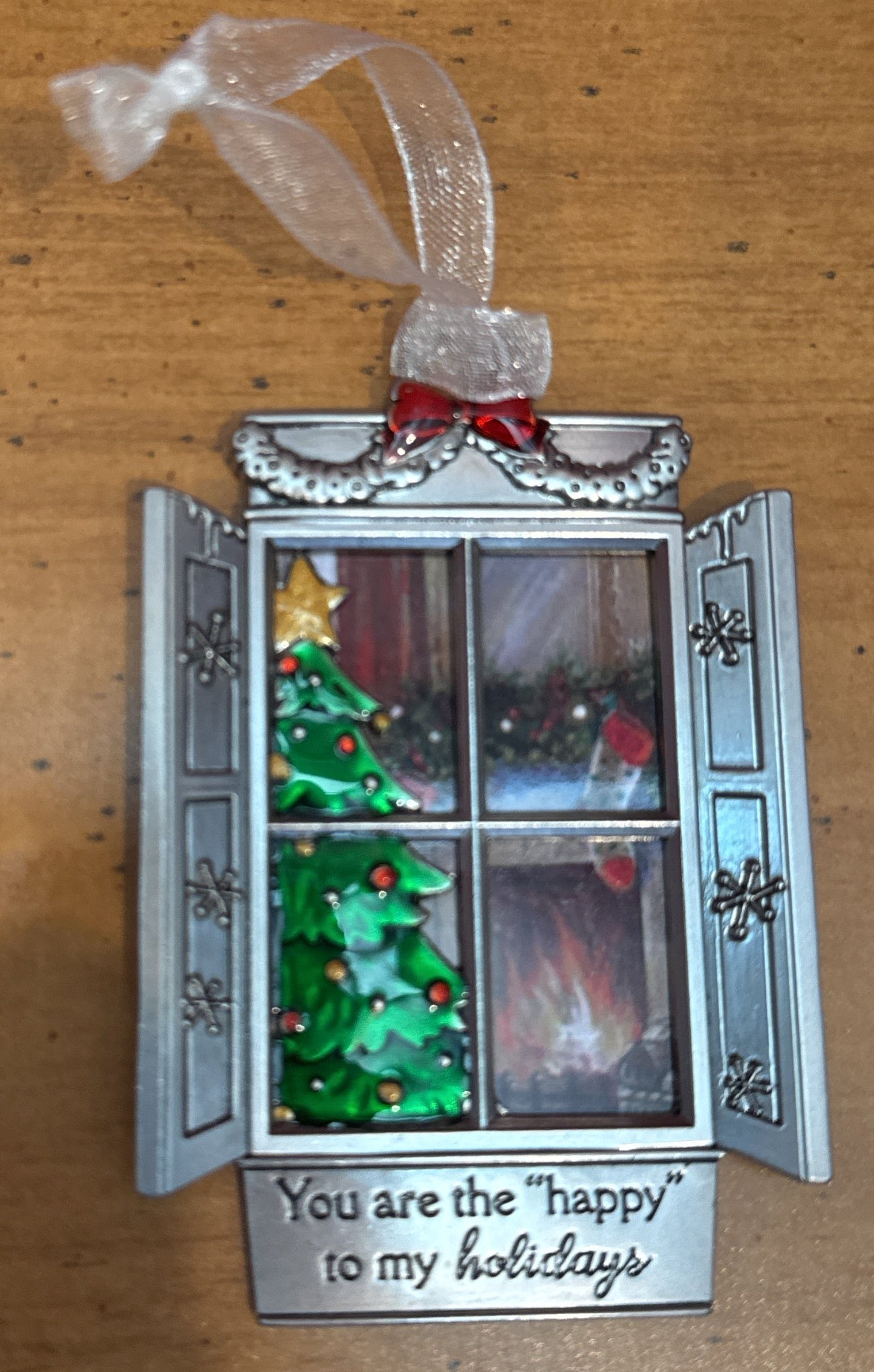 Ganz Zinc Christmas Window Ornament You Are The Happy To My Holidays New