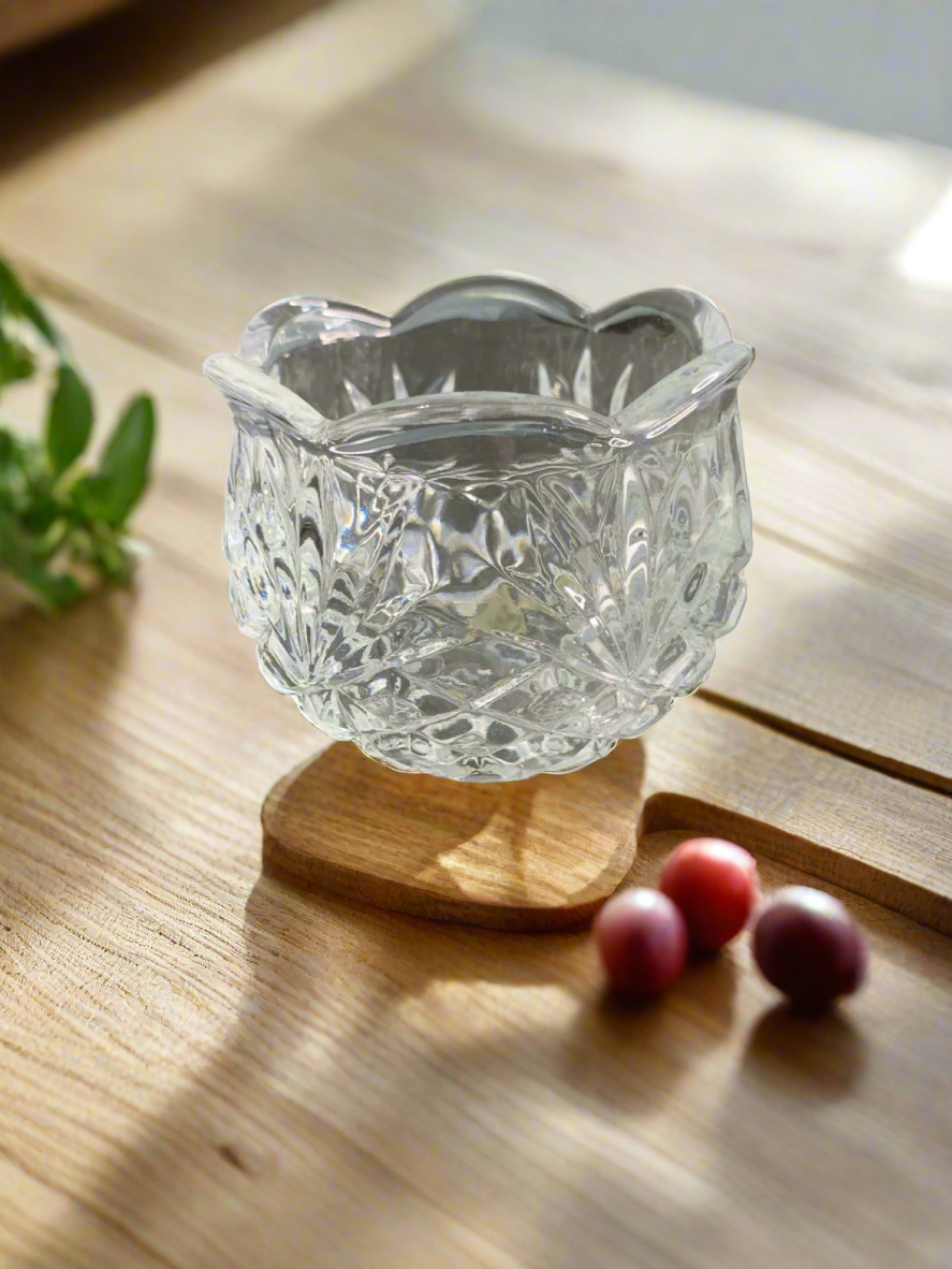 24% Lead Crystal Votive & Stand
