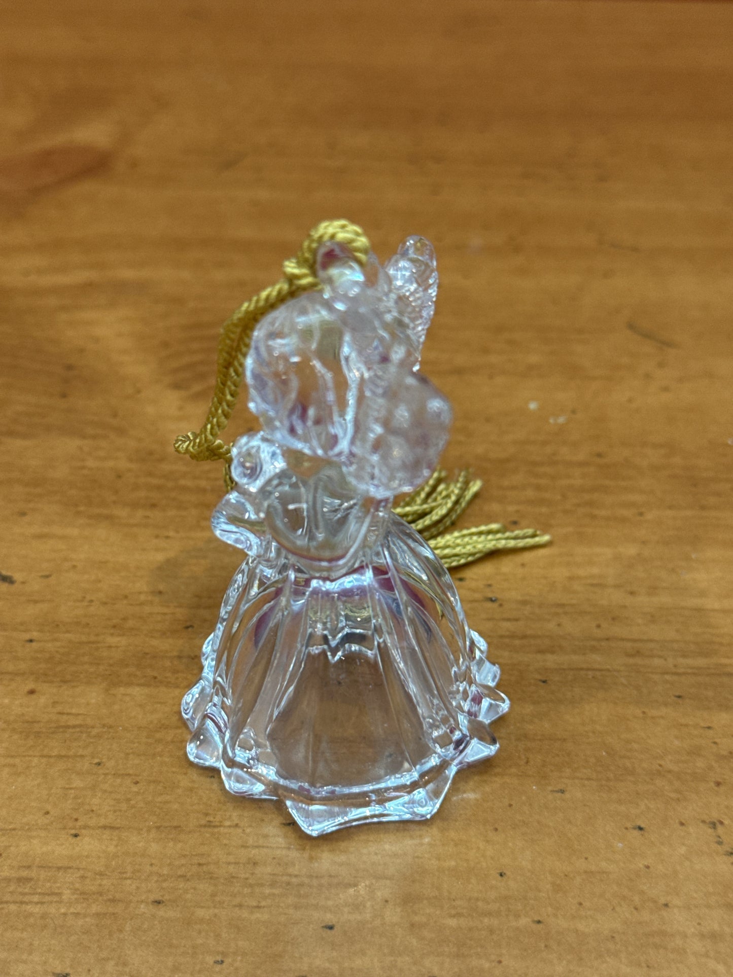 Vintage Lead Crystal Angel Christmas Ornament Gorham Made in Germany