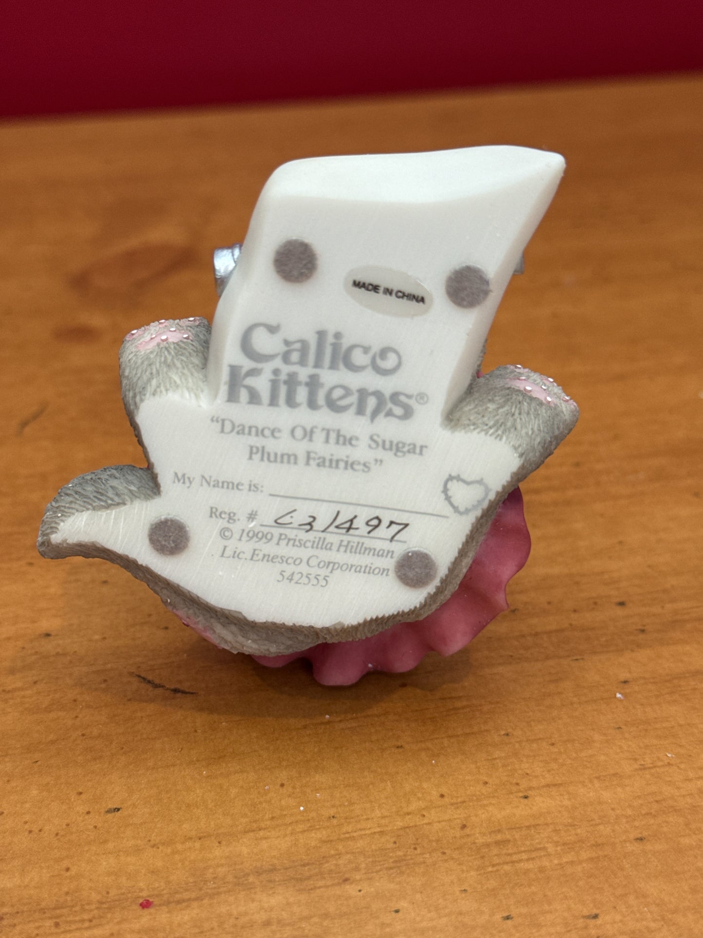 Calico Kittens Figurines Enesco Dance of the Sugar Plum Fairies New in Box