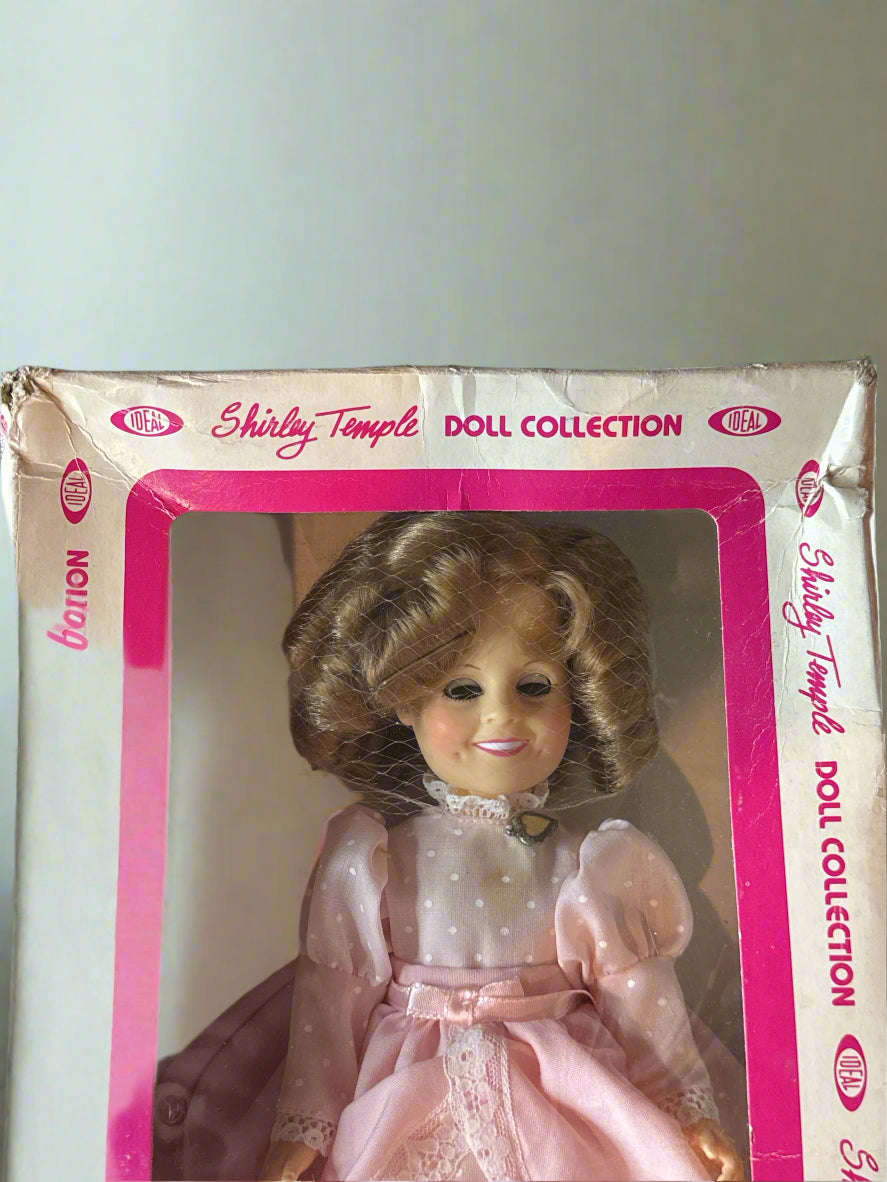 1982 Ideal Shirley Temple Doll Collection Pink Dress New in Box