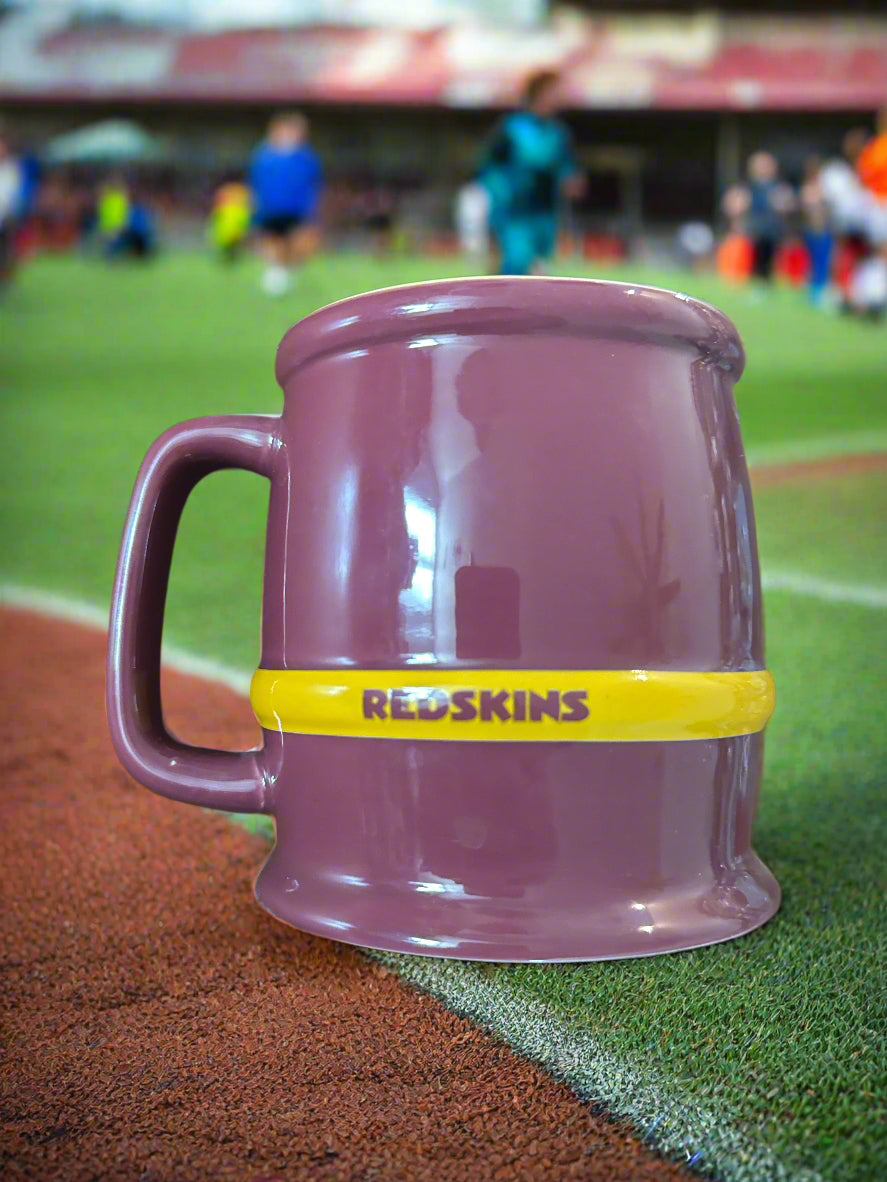 Washington Redskins Vintage Coffee Cup Mug Official NFL Product Heavy 4.25" Tall