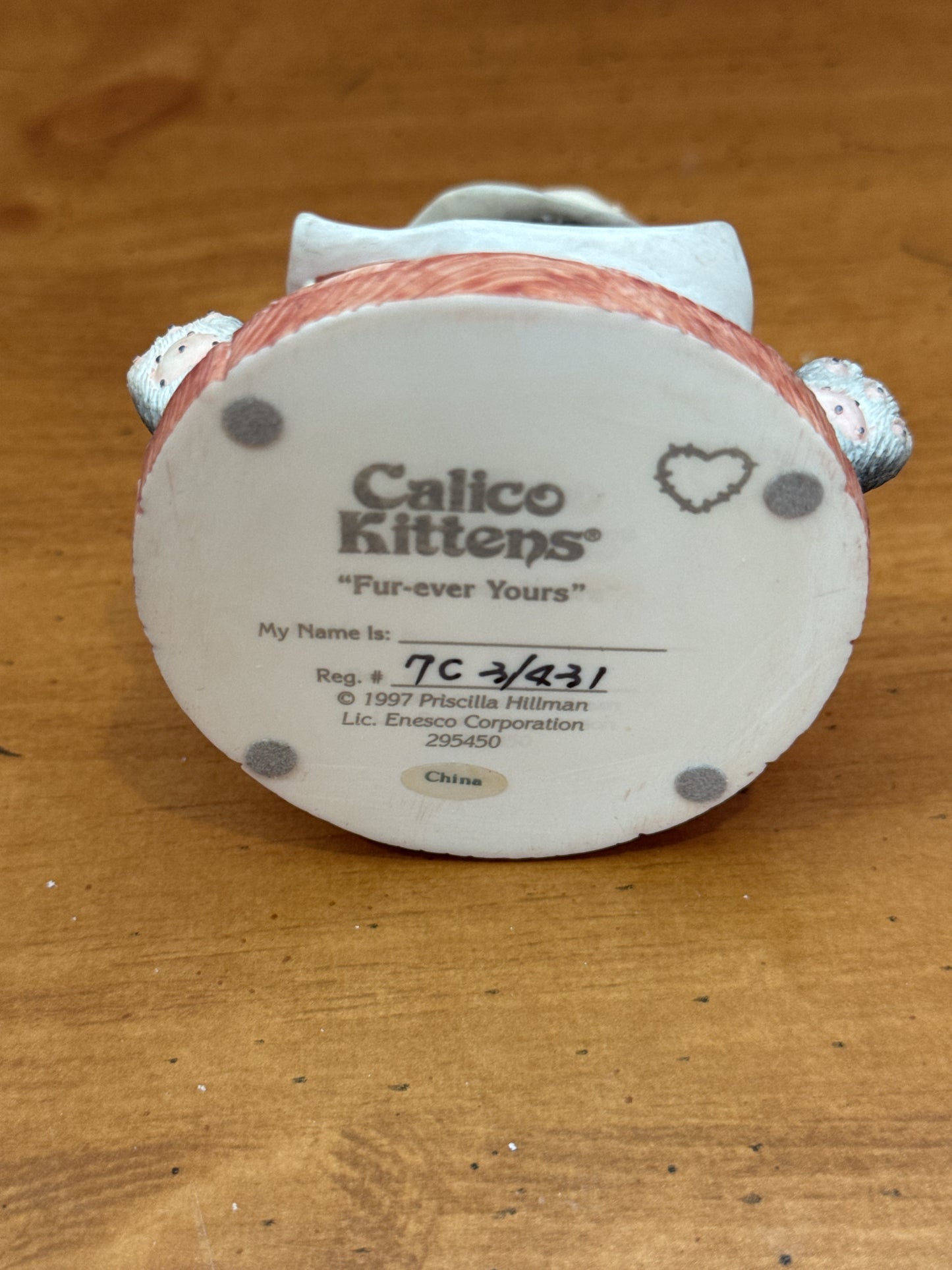 Calico Kittens Figurine Enesco Fur-Ever Yours New in Box