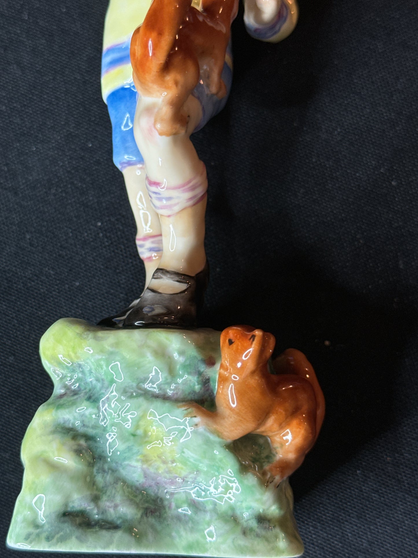 Royal Worcester Months of the Year October Boy Porcelain 7.75" Tall Excellent condition.