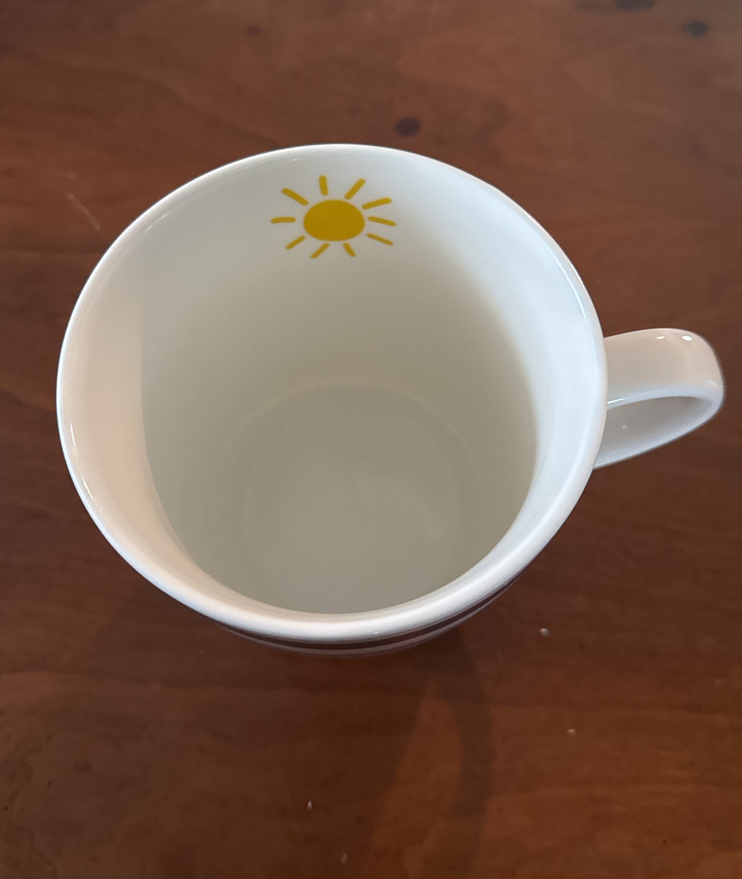 Extra Large Rise & Shine 28oz Coffe Mug Cup Blue & Pink 5 1/8" Tall
